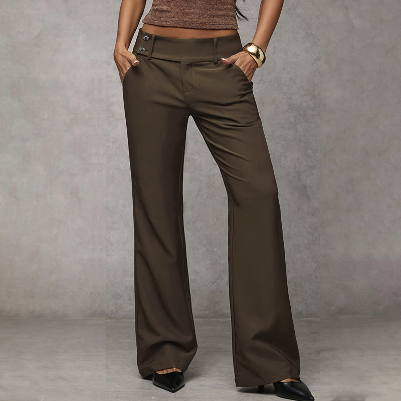 Beatriz | Pantalón de talle alto y pierna ancha