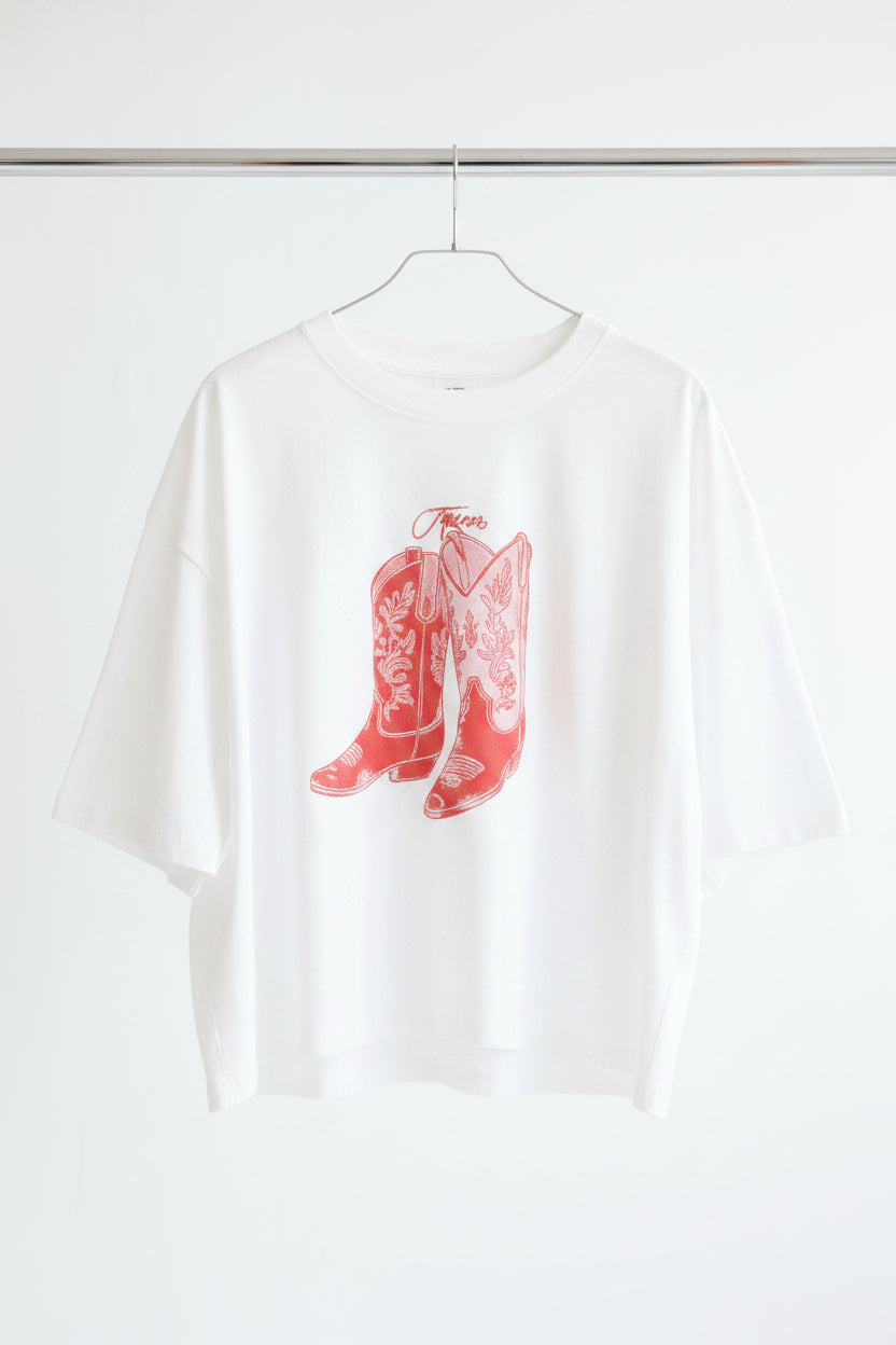 Camiseta Oversize con Estampado Western
