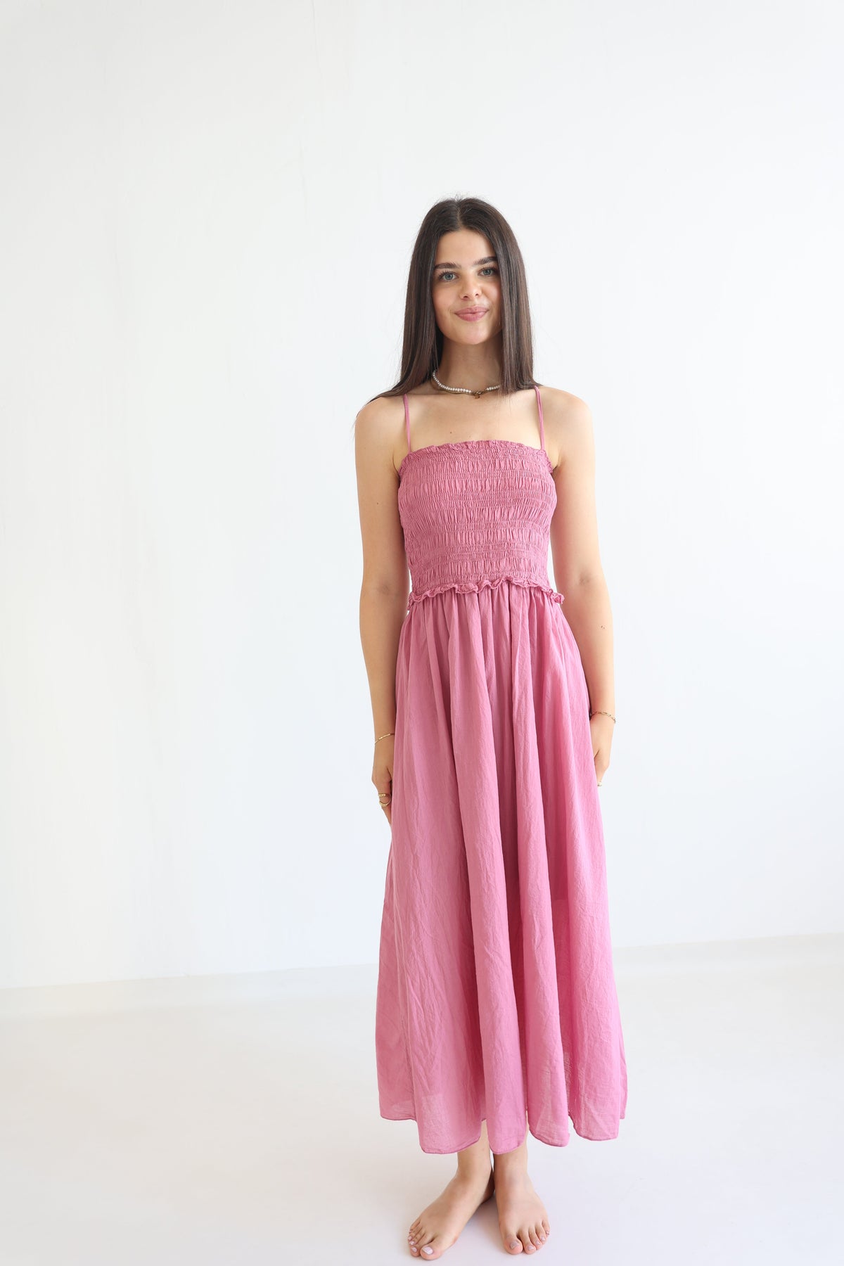 Vestido Midi de Algodón Soft Horizon