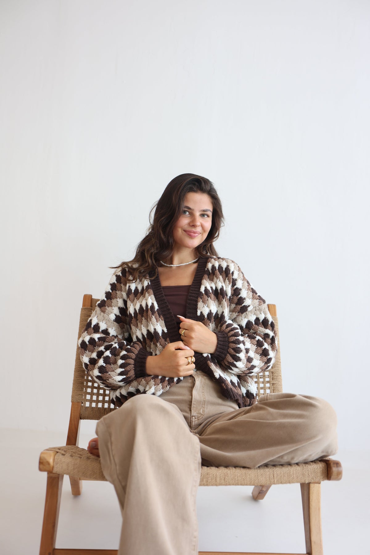 Inés | Cárdigan oversize de manga ancha