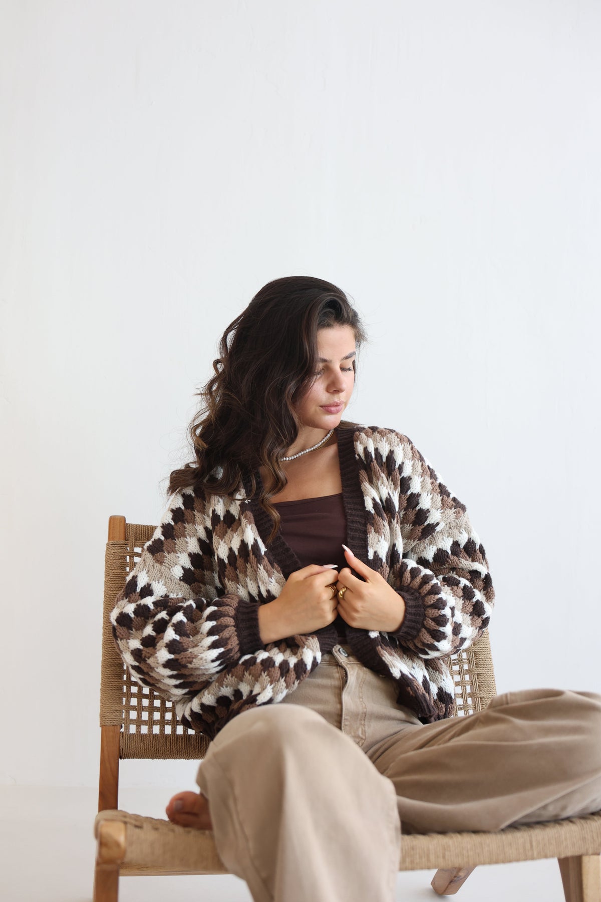 Inés | Cárdigan oversize de manga ancha
