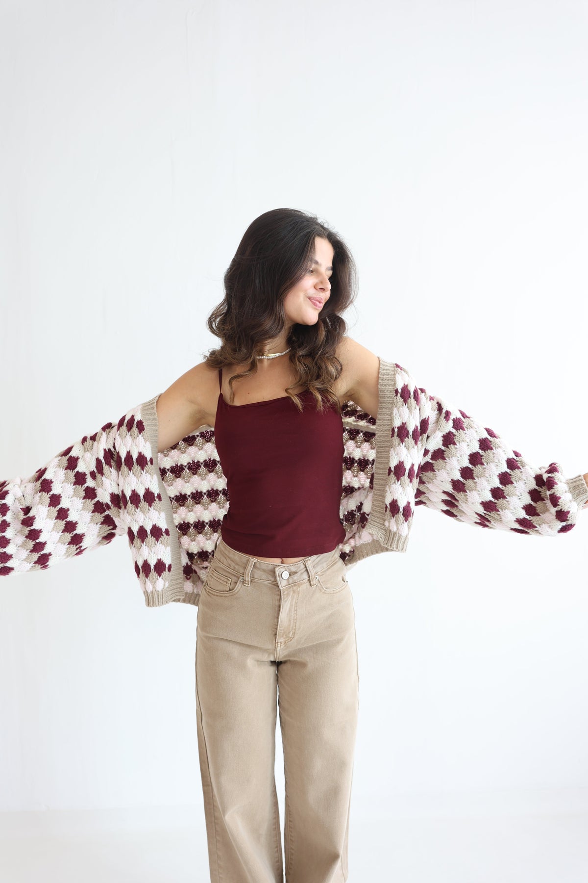 Inés | Cárdigan oversize de manga ancha