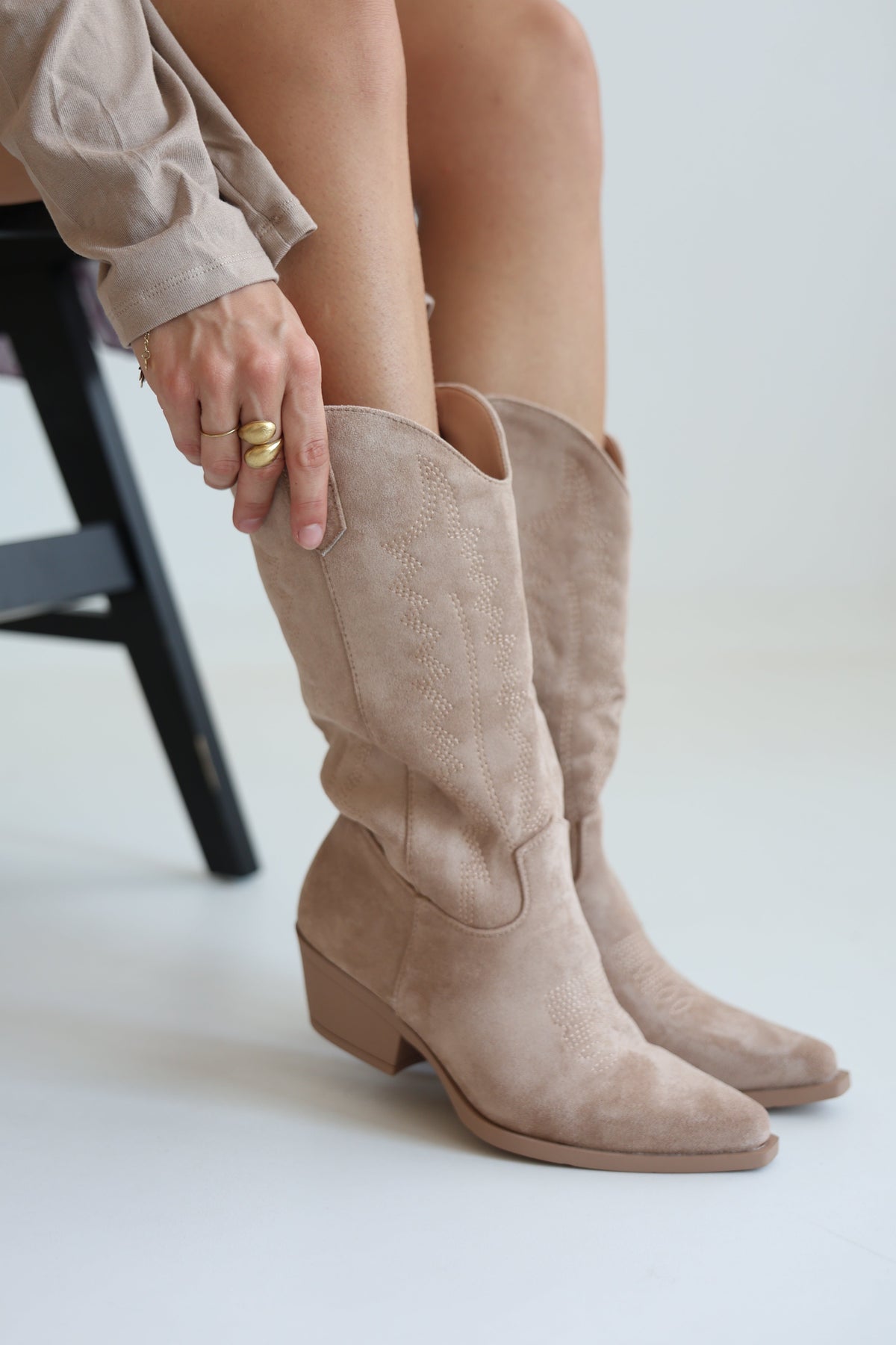 Botas Camperas de Tacón Ancho
