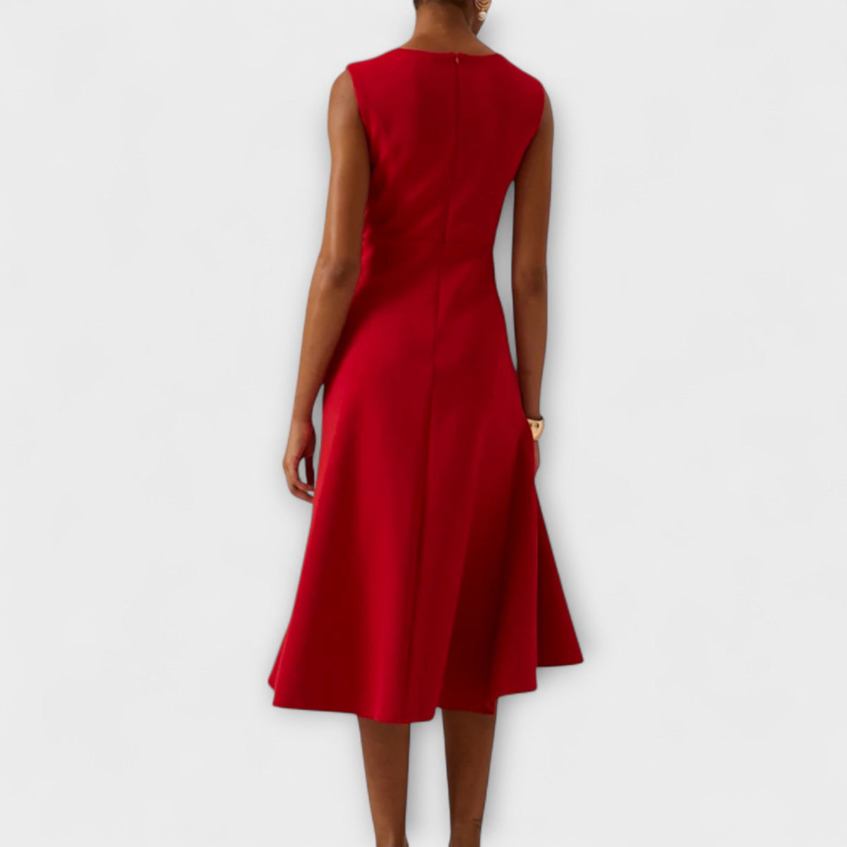 Valeria | Vestido midi drapeado