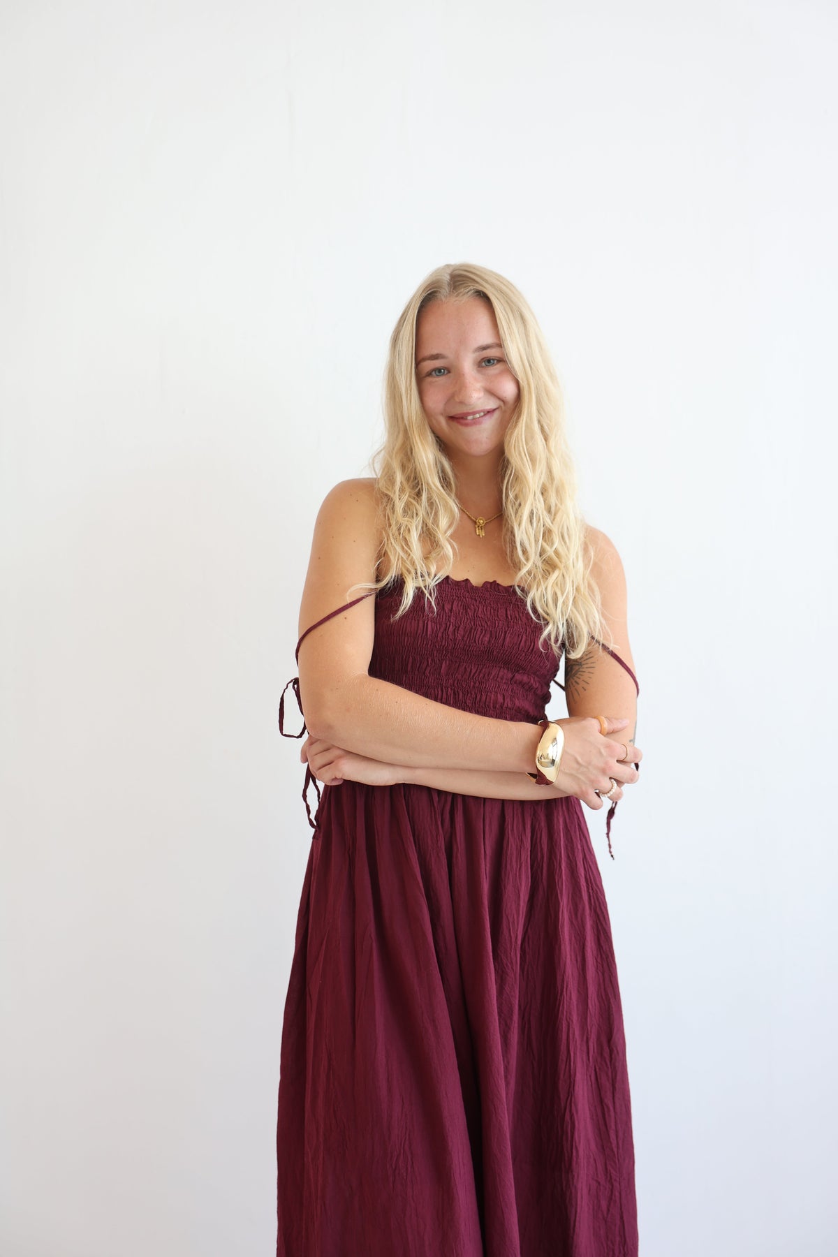 Vestido Midi de Algodón Soft Horizon