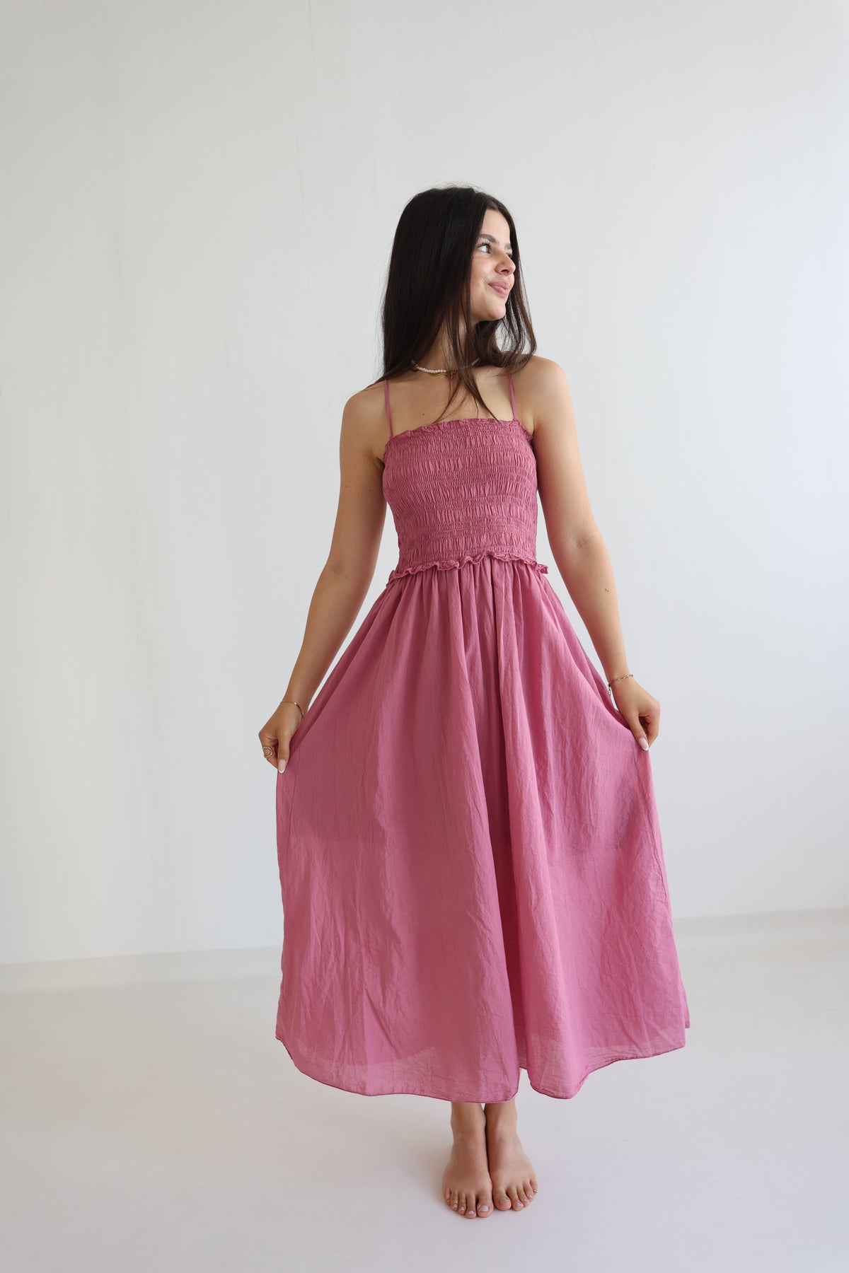 Vestido Midi de Algodón Soft Horizon