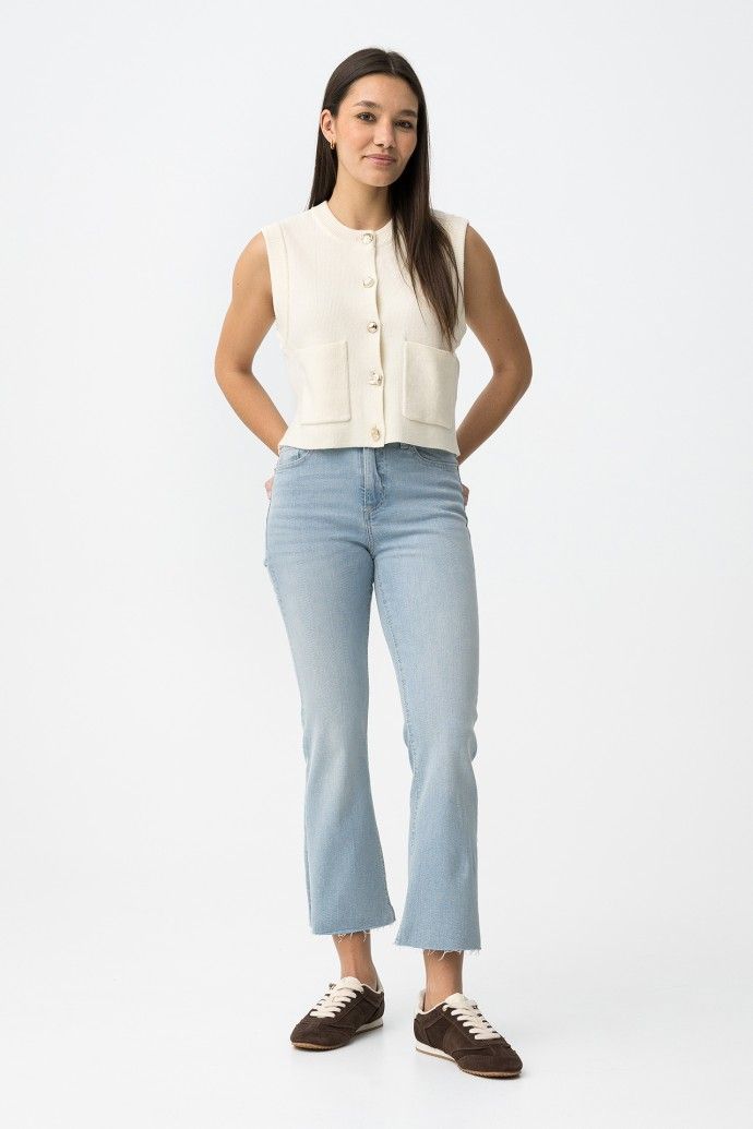 Marta | Jeans campana azul claro