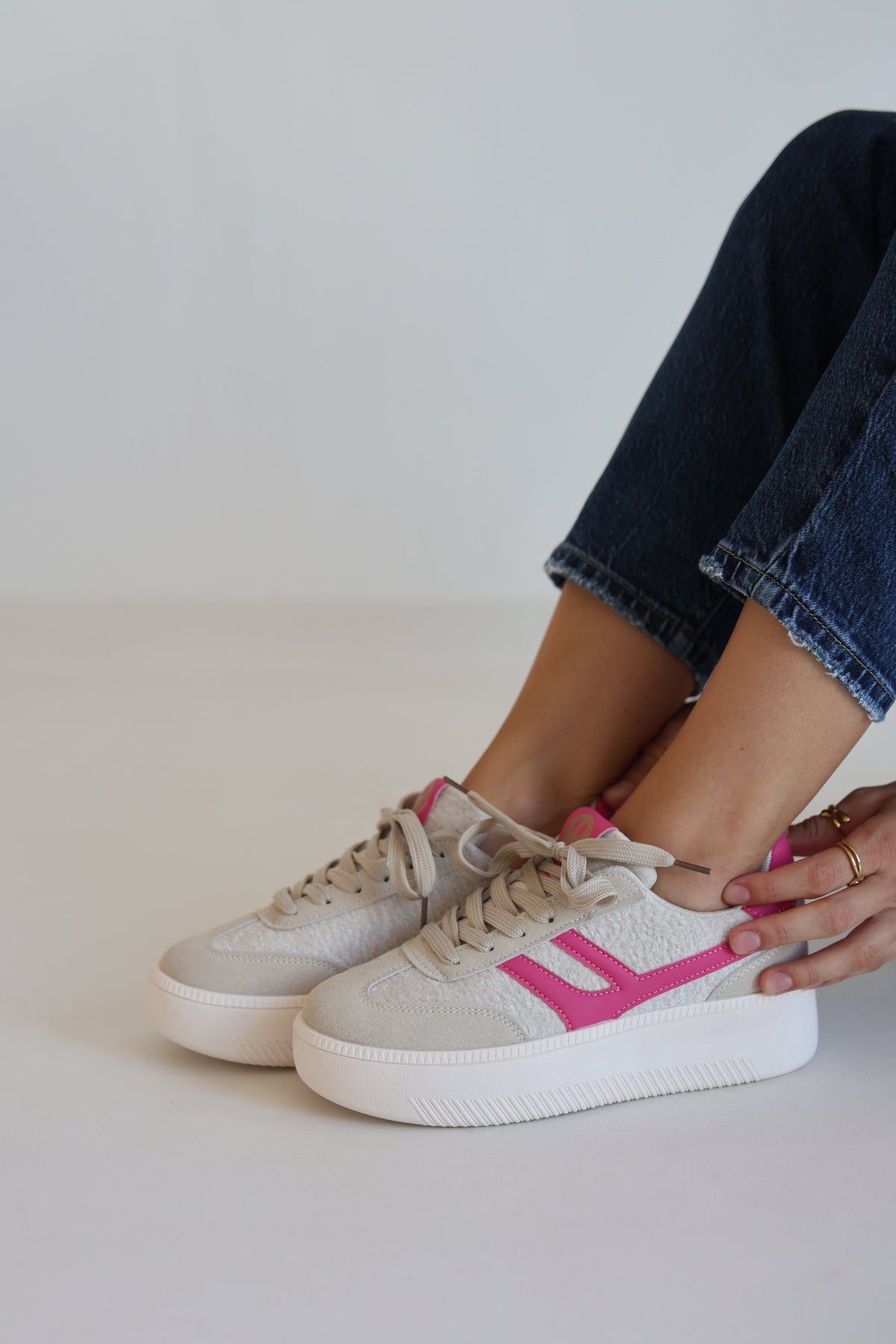 Zapatillas Sonrisa Rosa con Plataforma