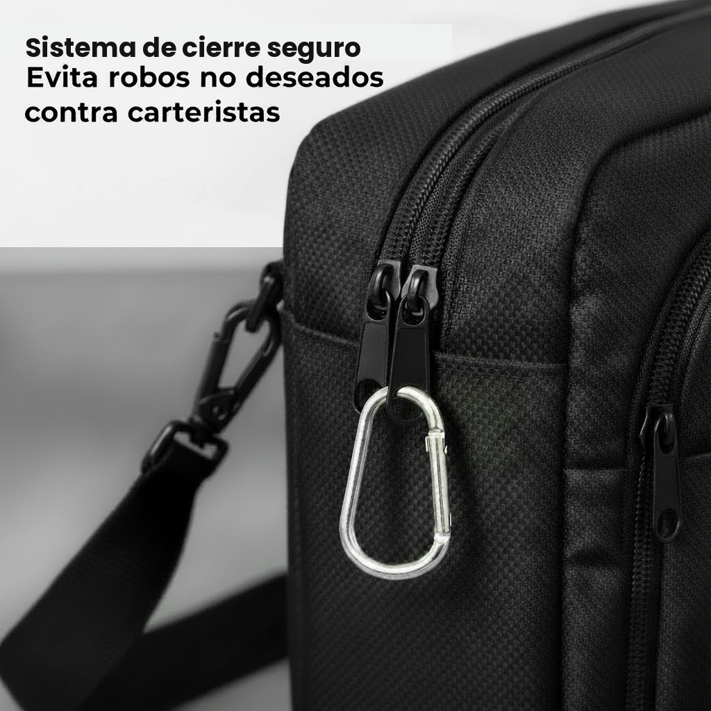 Bolso bandolera antirrobo resistente al agua
