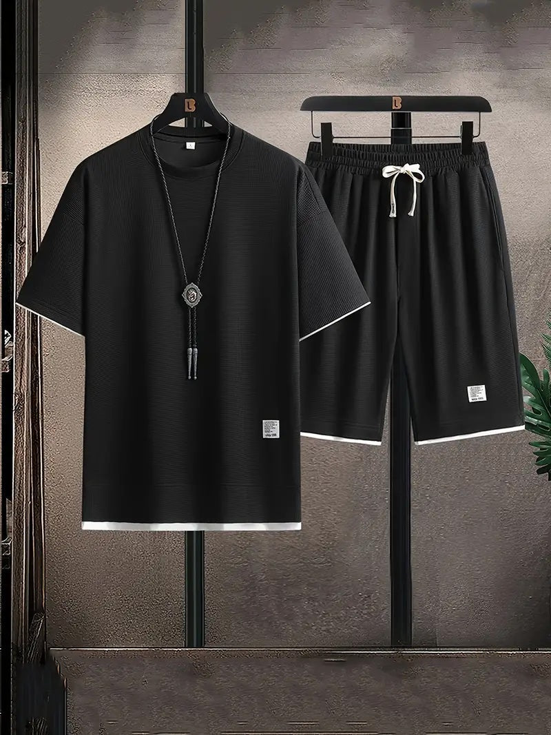 Diego | Conjunto de punto waffle para hombre