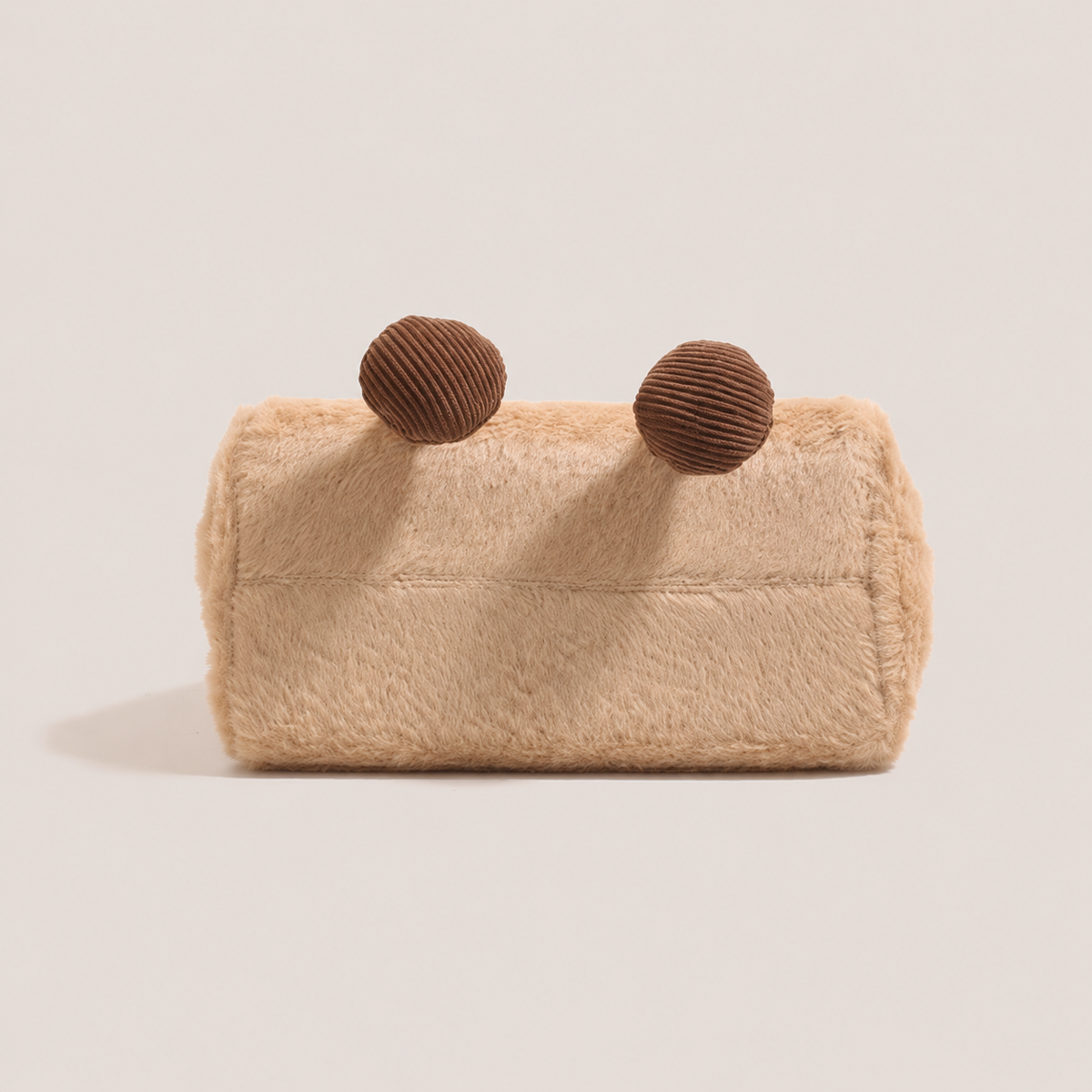 Lola | Bolso tote de peluche con detalle de sonrisa