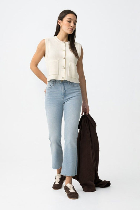 Marta | Jeans campana azul claro
