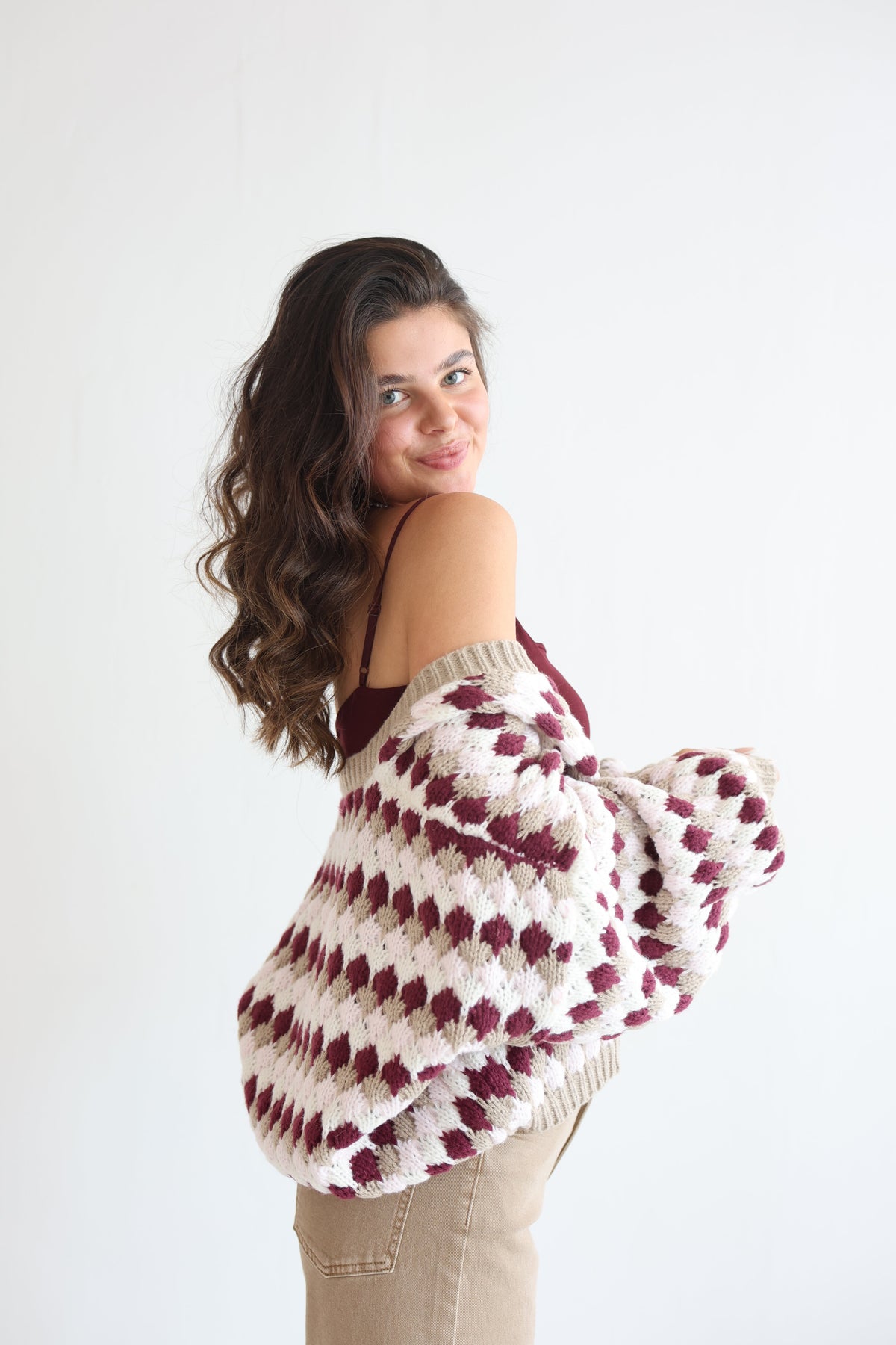 Inés | Cárdigan oversize de manga ancha
