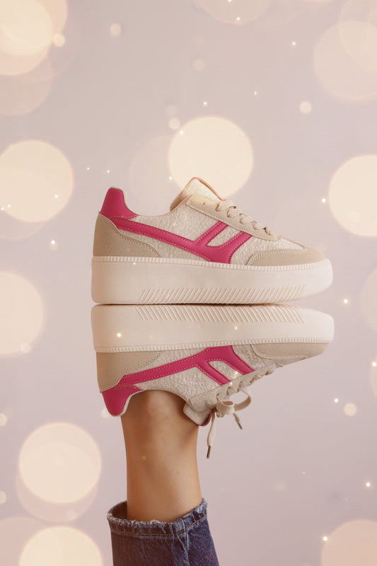 Zapatillas Sonrisa Rosa con Plataforma