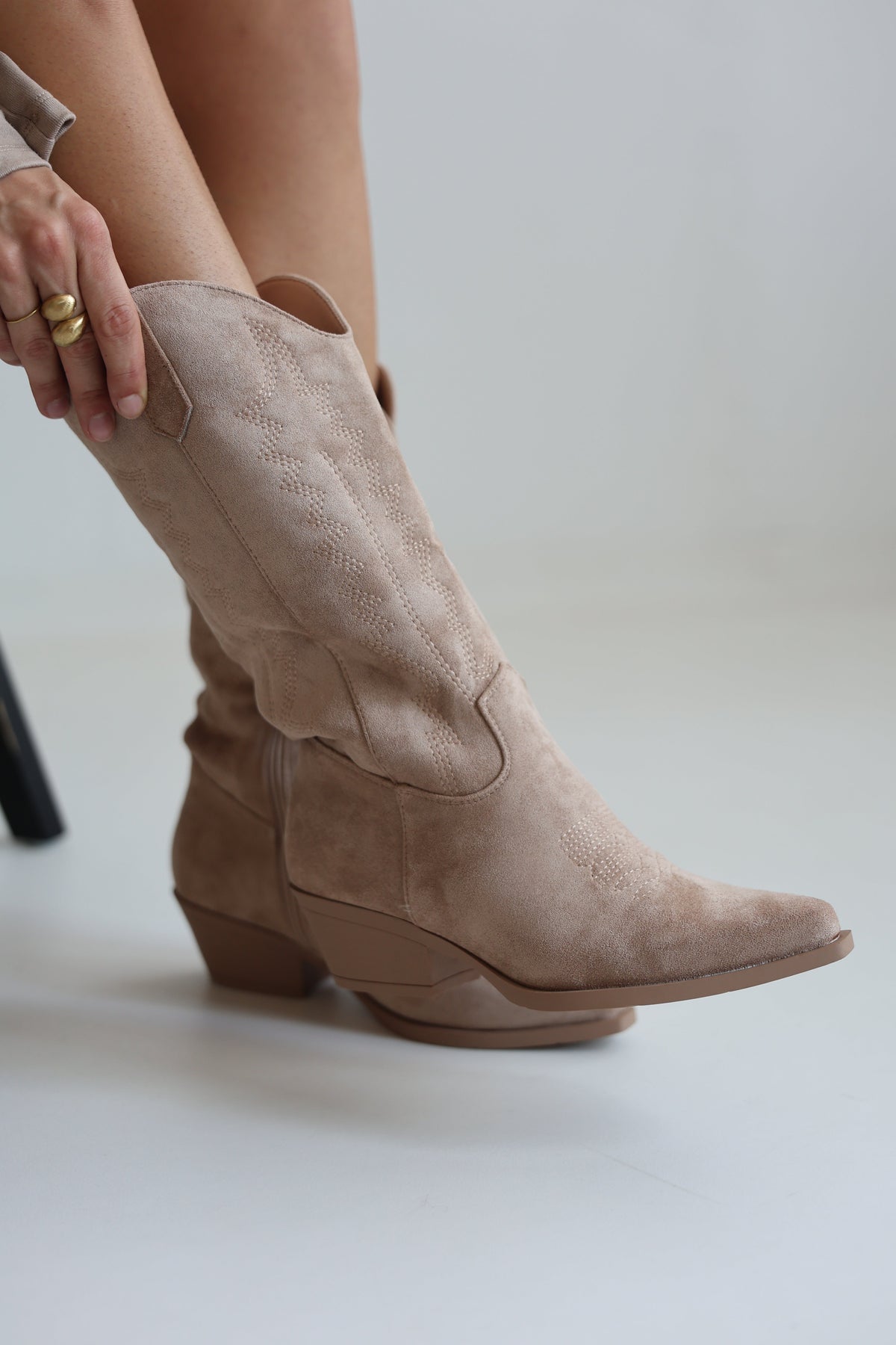 Botas Camperas de Tacón Ancho