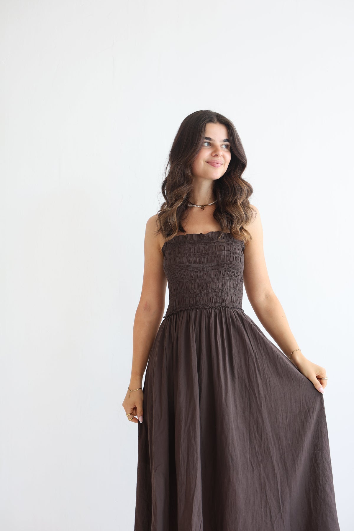 Vestido Midi de Algodón Soft Horizon