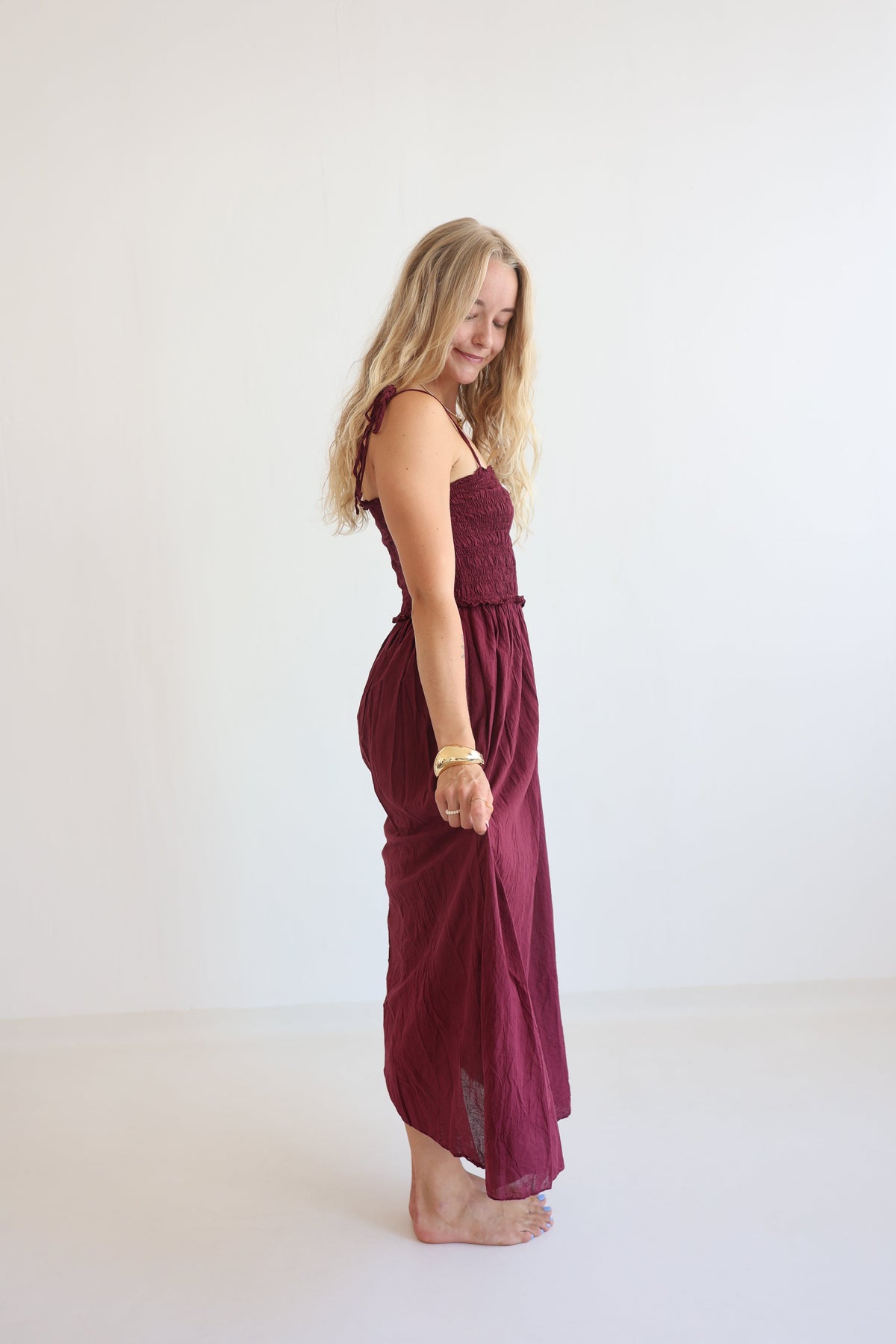 Vestido Midi de Algodón Soft Horizon