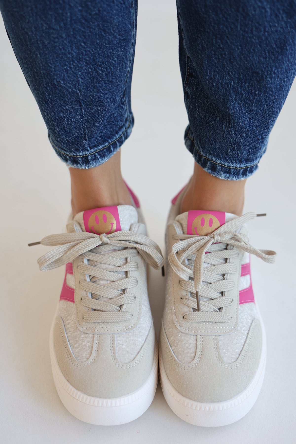 Zapatillas Sonrisa Rosa con Plataforma