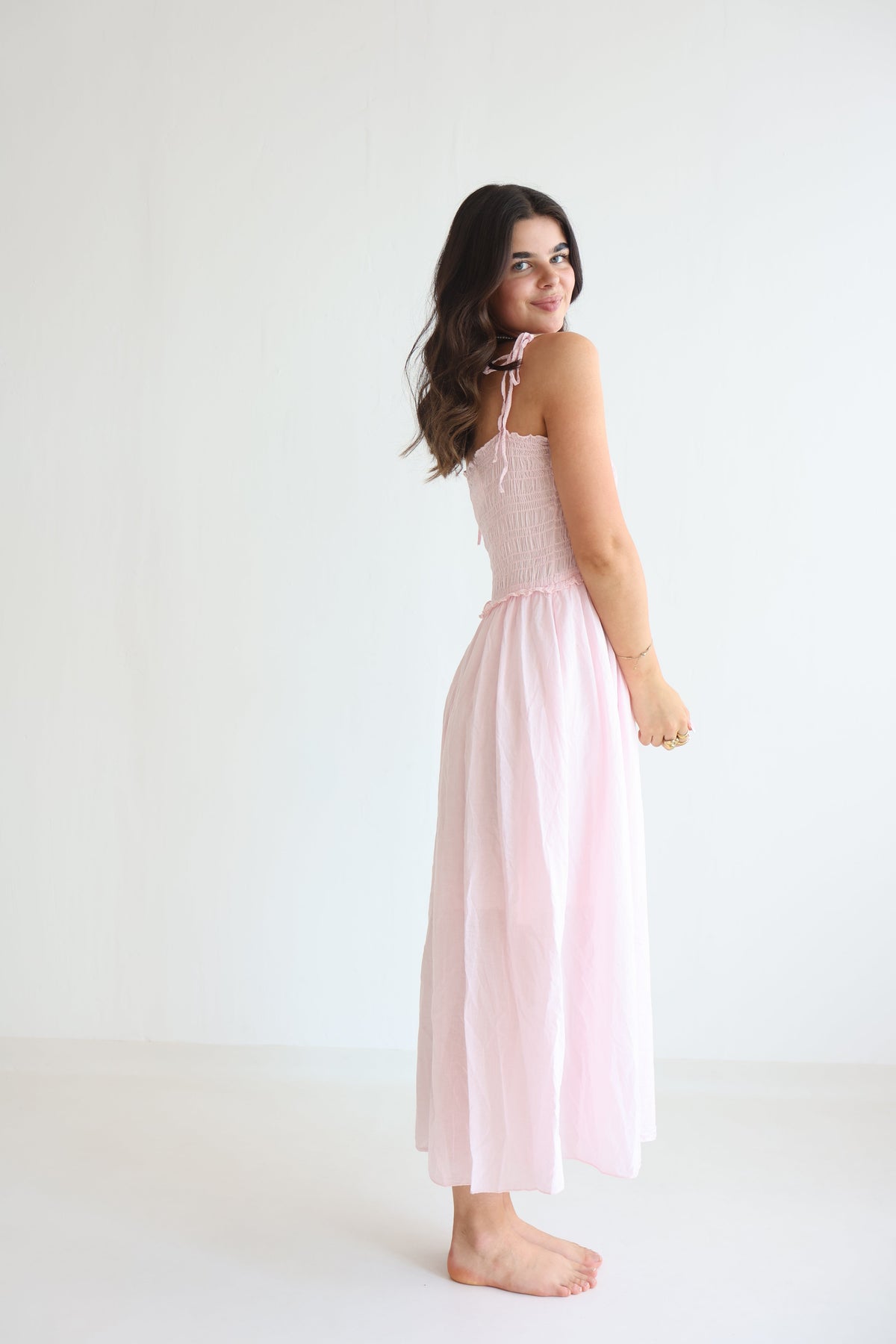 Vestido Midi de Algodón Soft Horizon