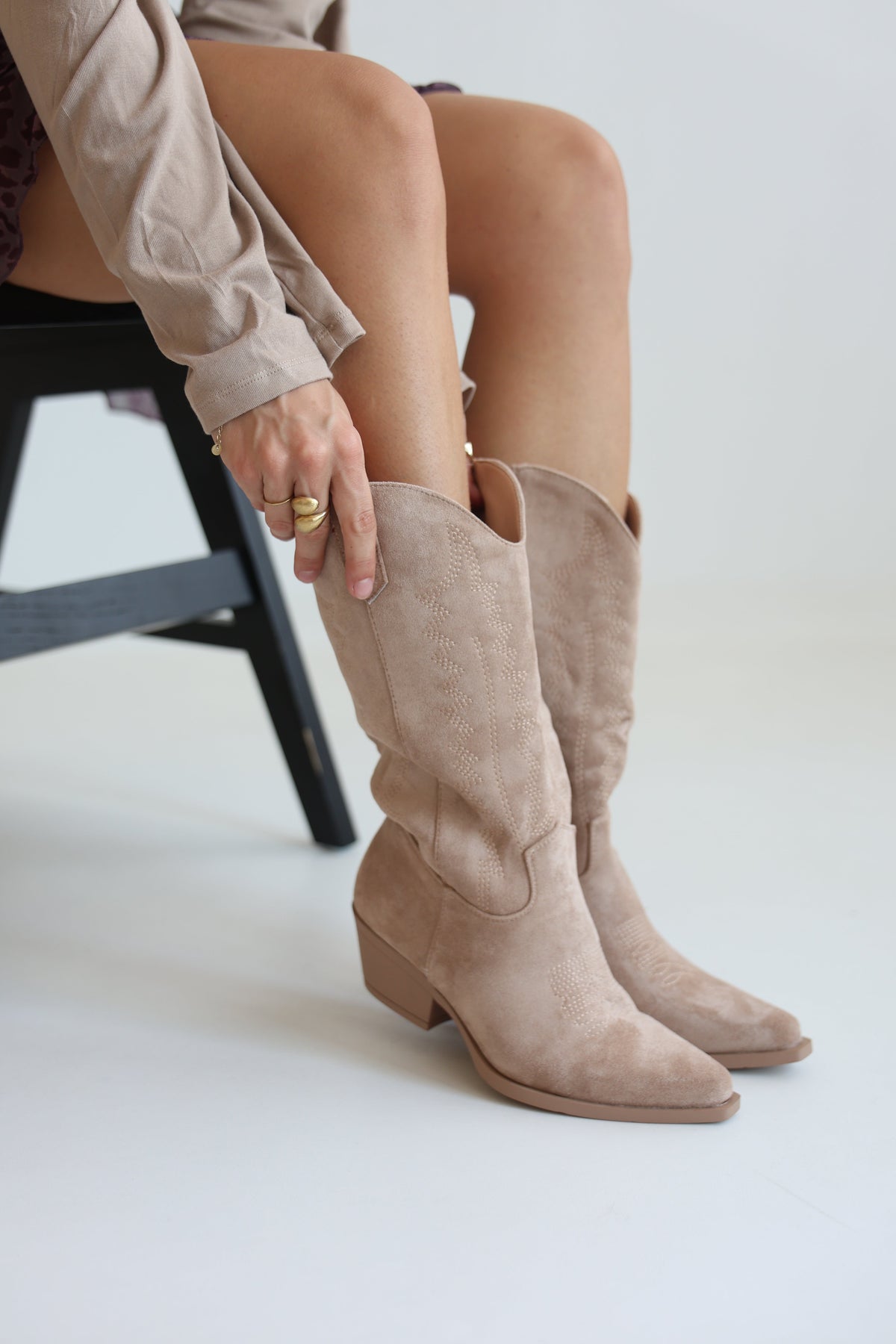 Botas Camperas de Tacón Ancho