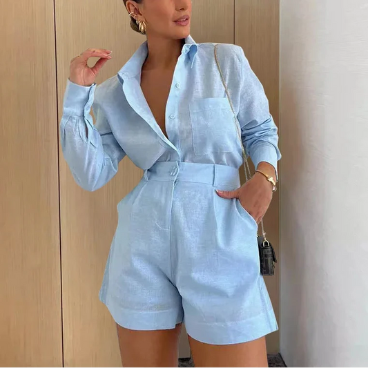 Nerea | Conjunto de camisa y pantalón de verano