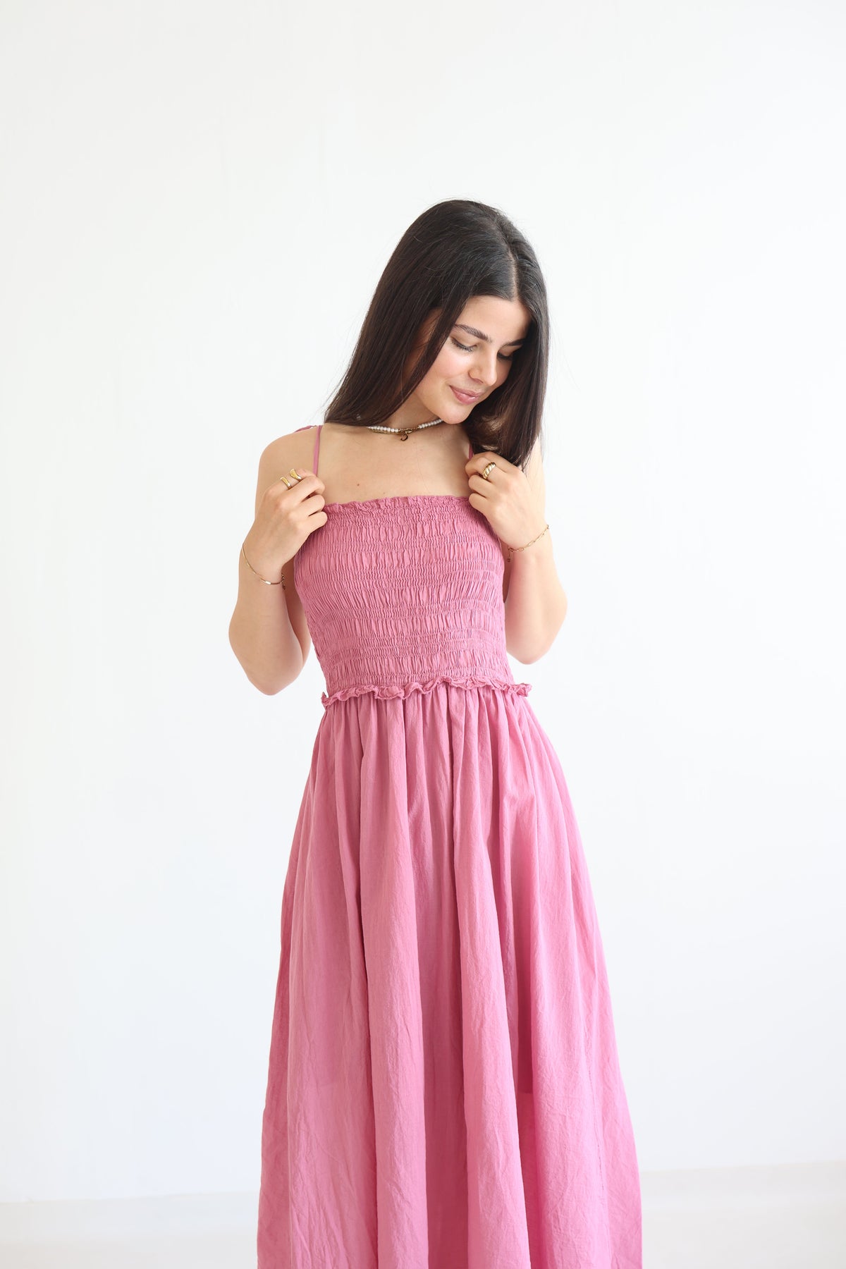 Vestido Midi de Algodón Soft Horizon