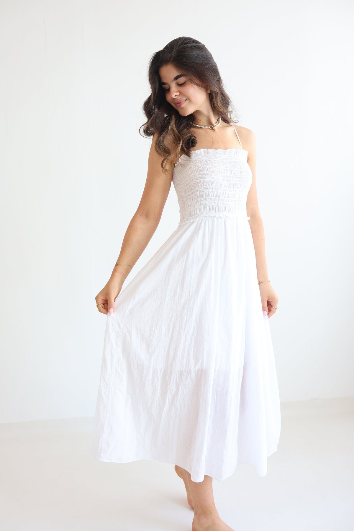 Vestido Midi de Algodón Soft Horizon