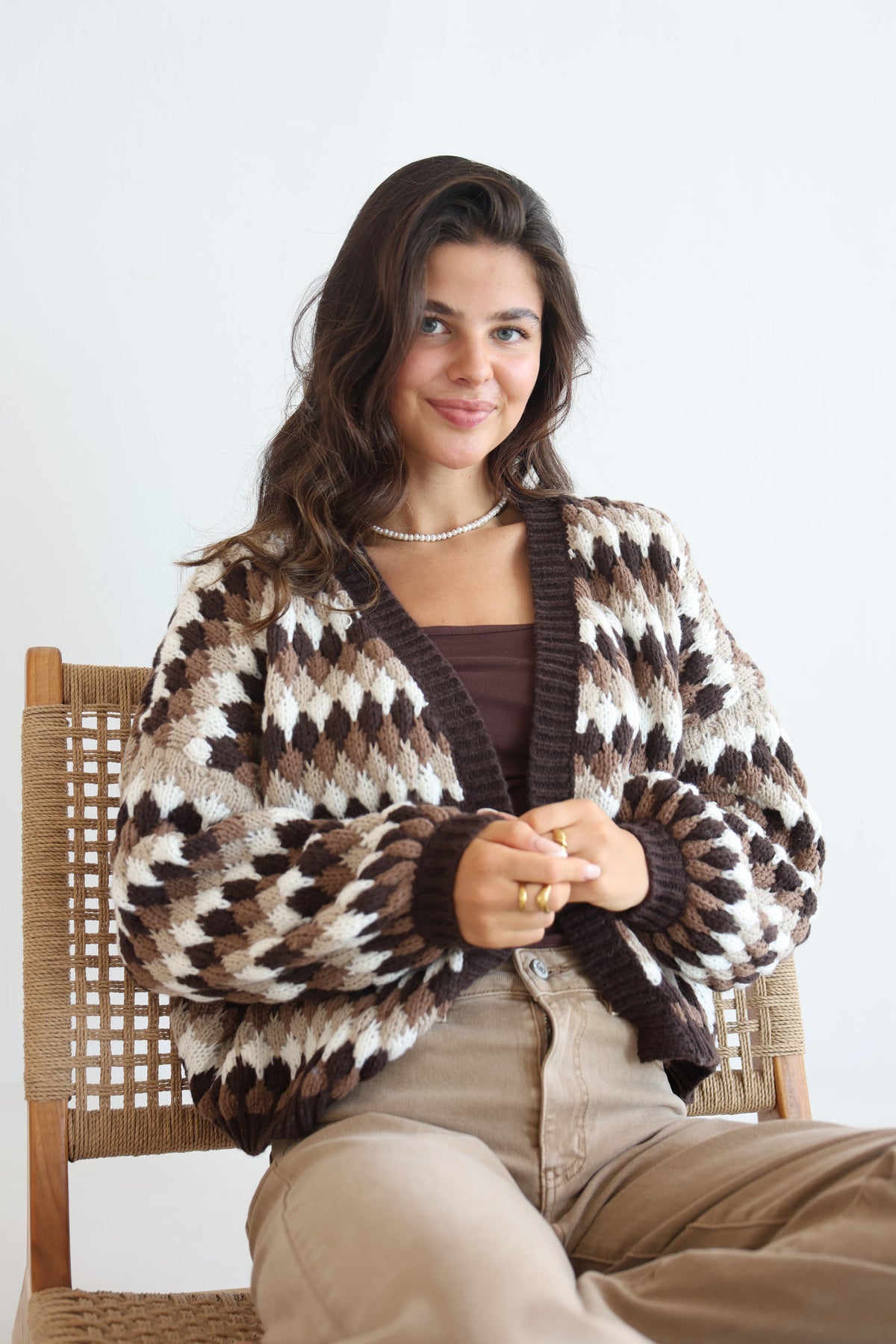 Inés | Cárdigan oversize de manga ancha