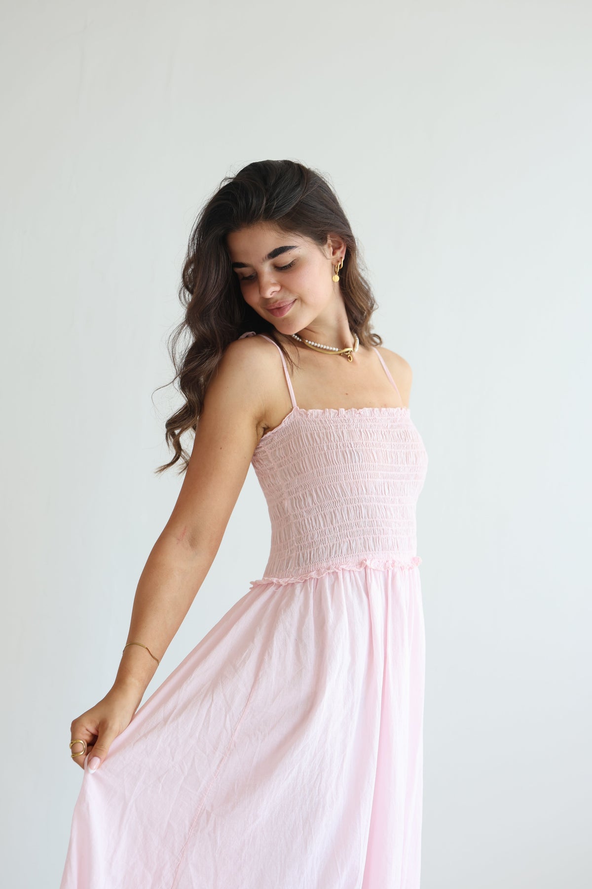 Vestido Midi de Algodón Soft Horizon