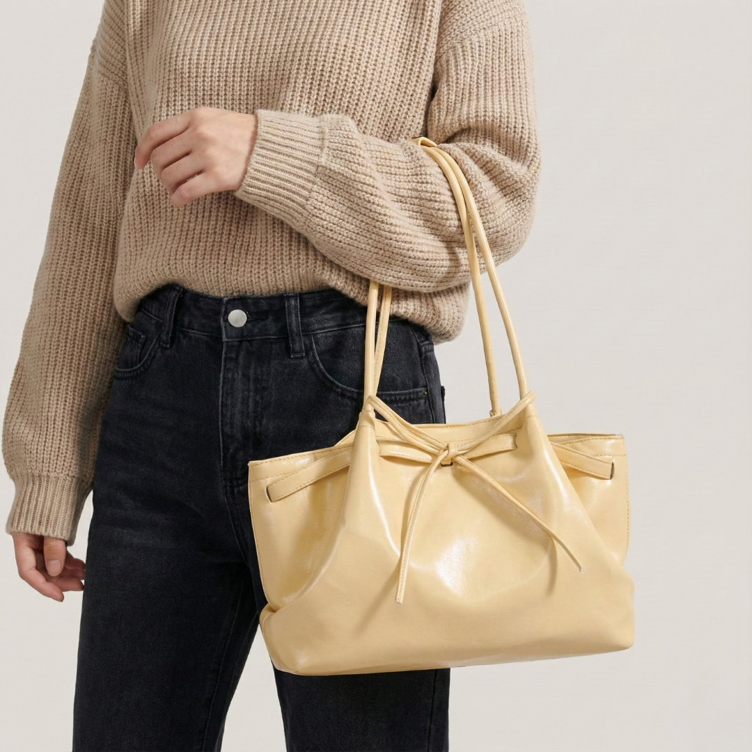 Clara | Bolso tote con detalle de lazo