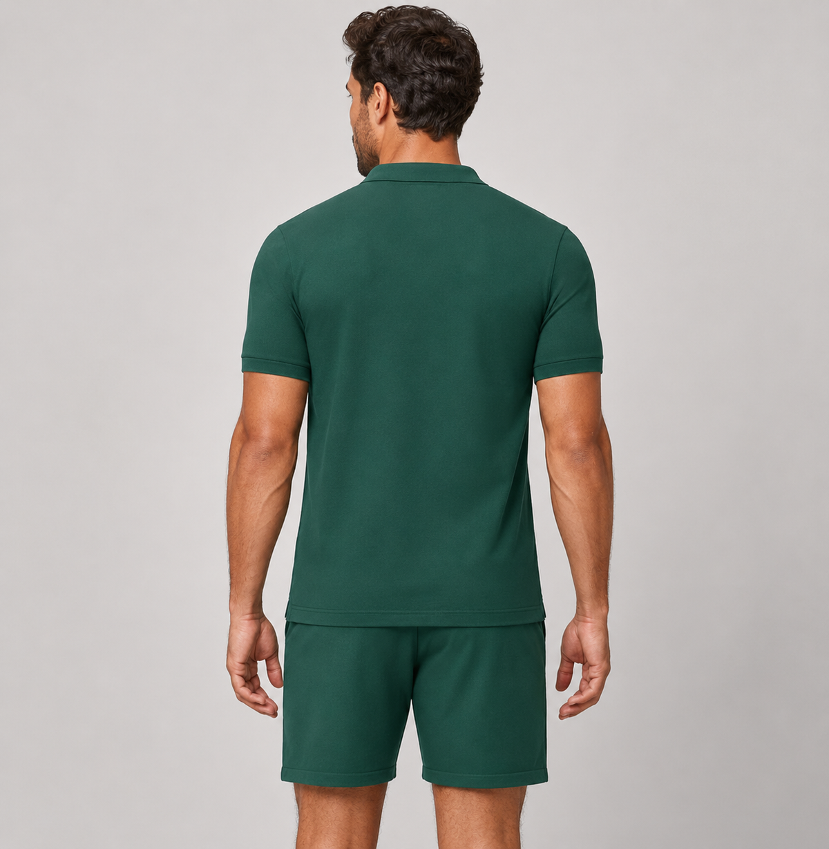 Conjunto leonardo | Camisa de Punto y Shorts con Detalle Geométrico