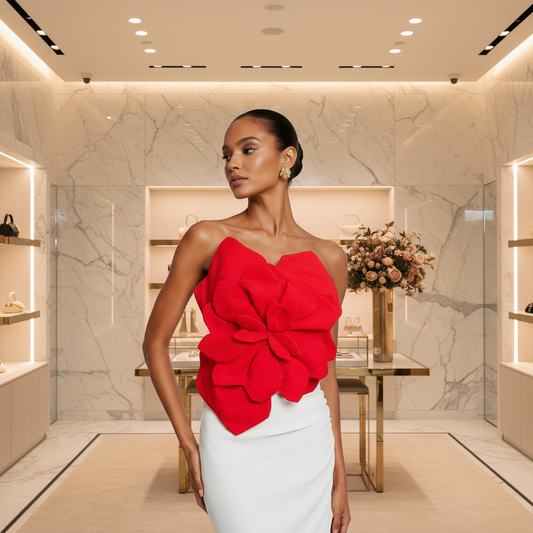 Top Rosa Elegante