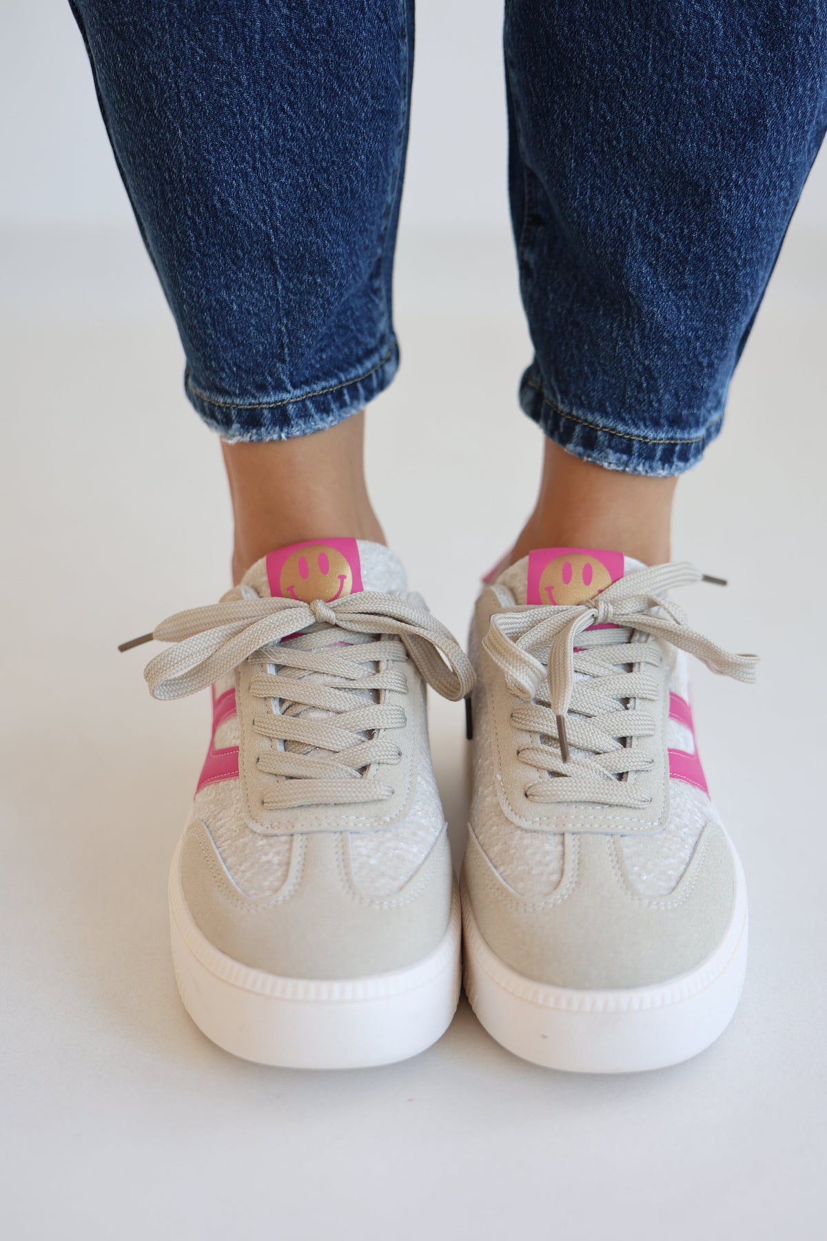 Zapatillas Sonrisa Rosa con Plataforma