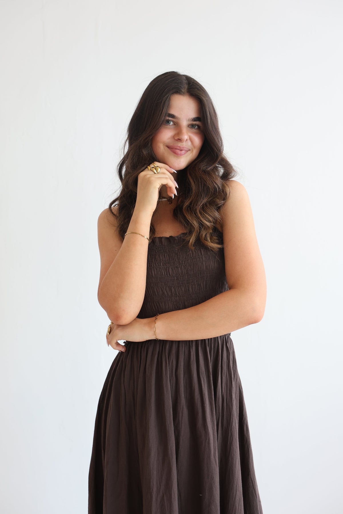Vestido Midi de Algodón Soft Horizon