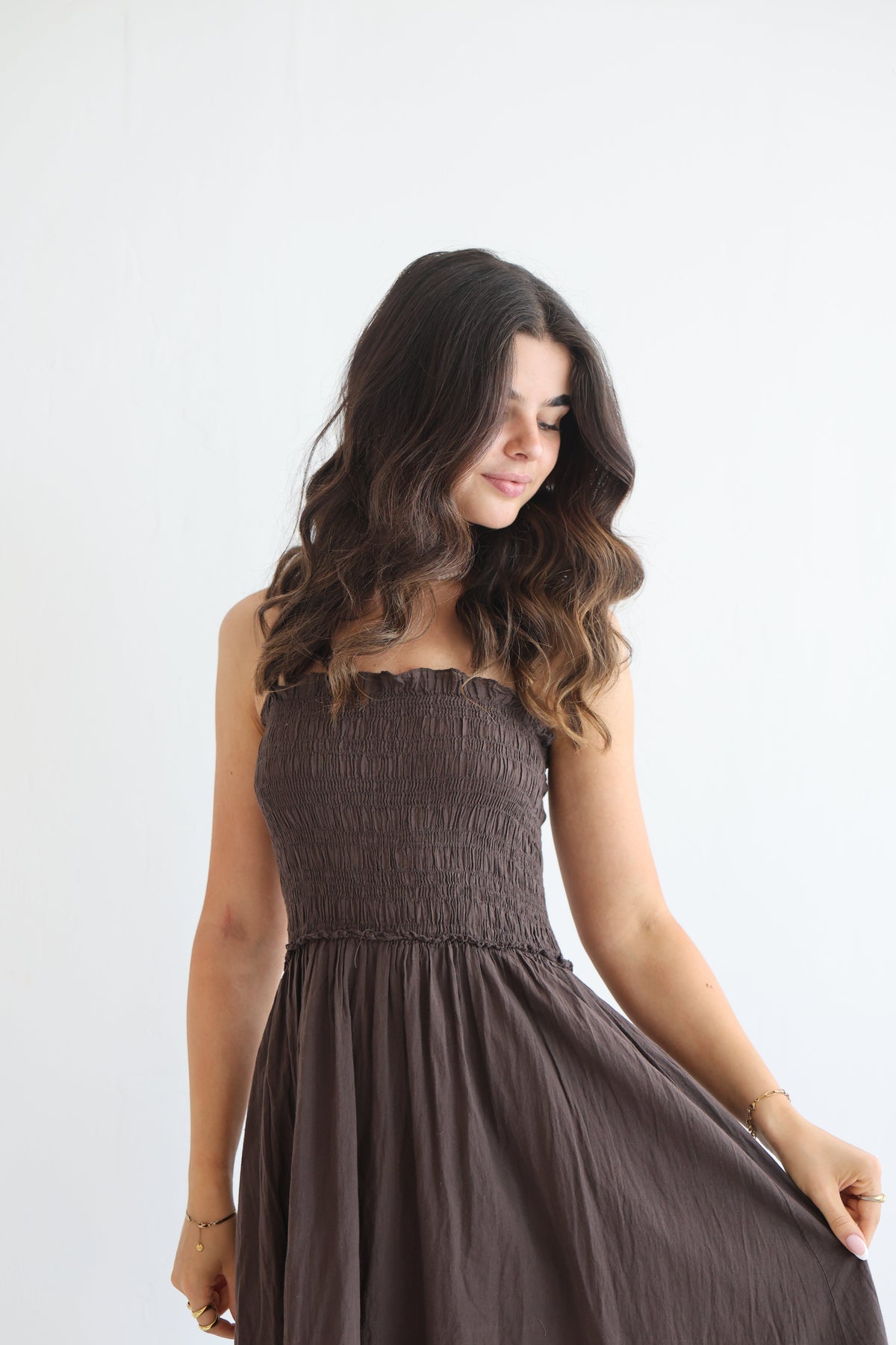 Vestido Midi de Algodón Soft Horizon