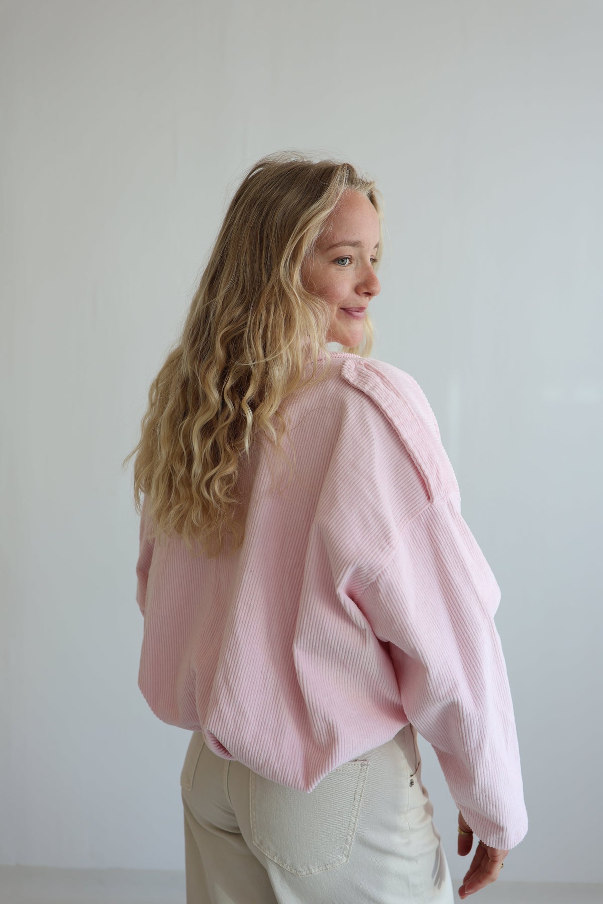 Chaqueta Bomber de Pana Oversize