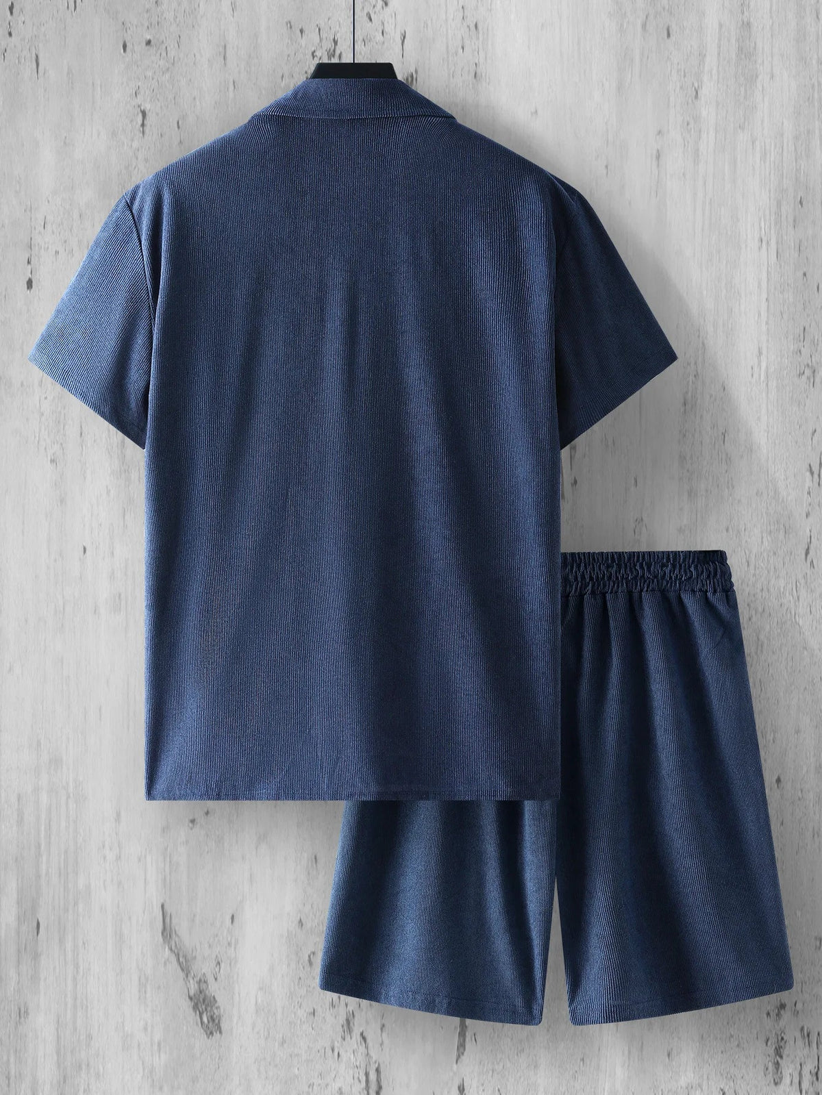 Conjunto Masculino Camisa Acanalada + Shorts | 5 Colores · S a 2XL