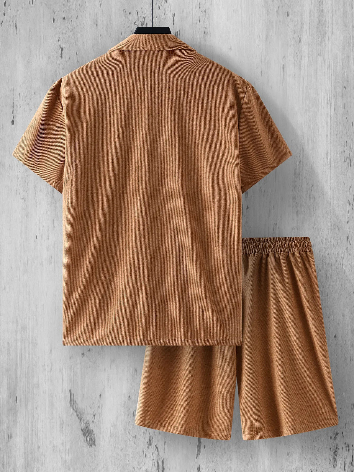 Conjunto Masculino Camisa Acanalada + Shorts | 5 Colores · S a 2XL