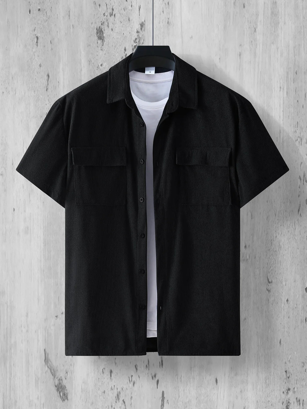 Conjunto Masculino Camisa Acanalada + Shorts | 5 Colores · S a 2XL