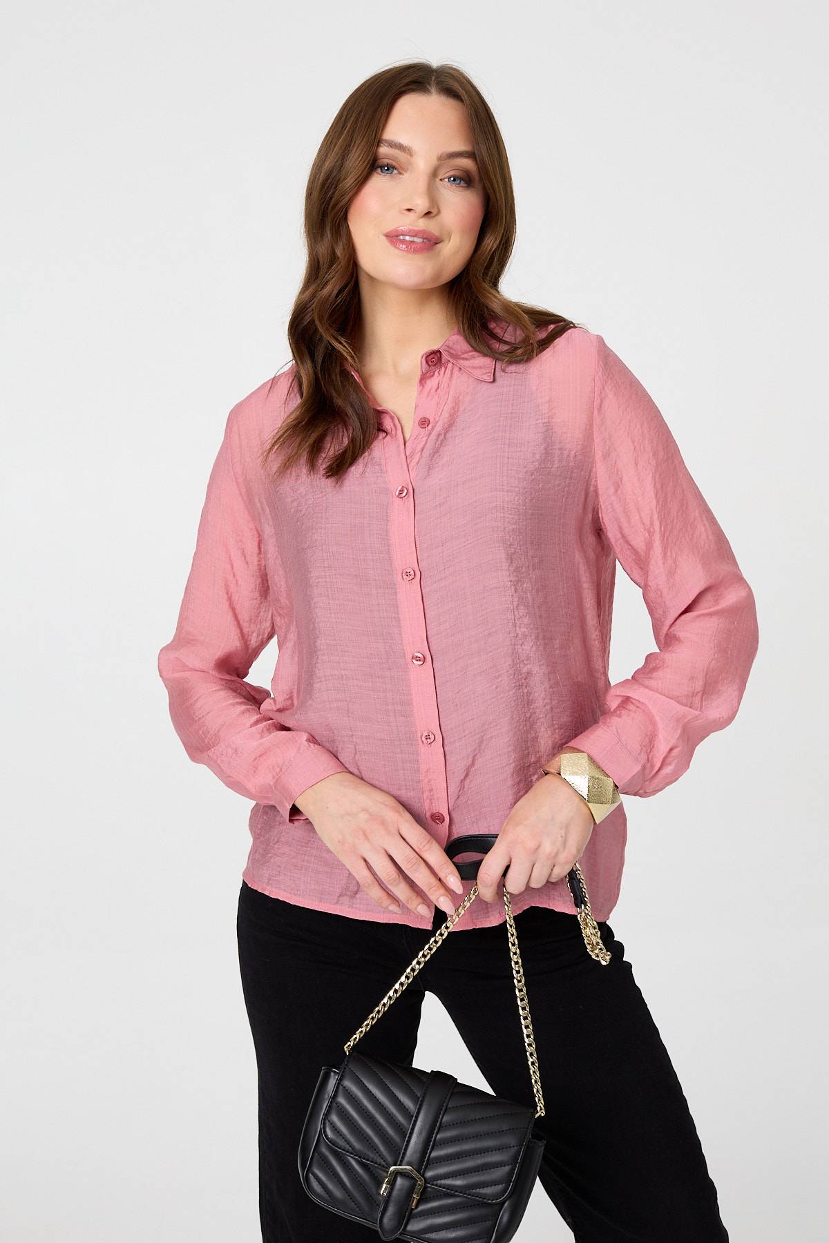 Camisa de Manga Larga con Botones