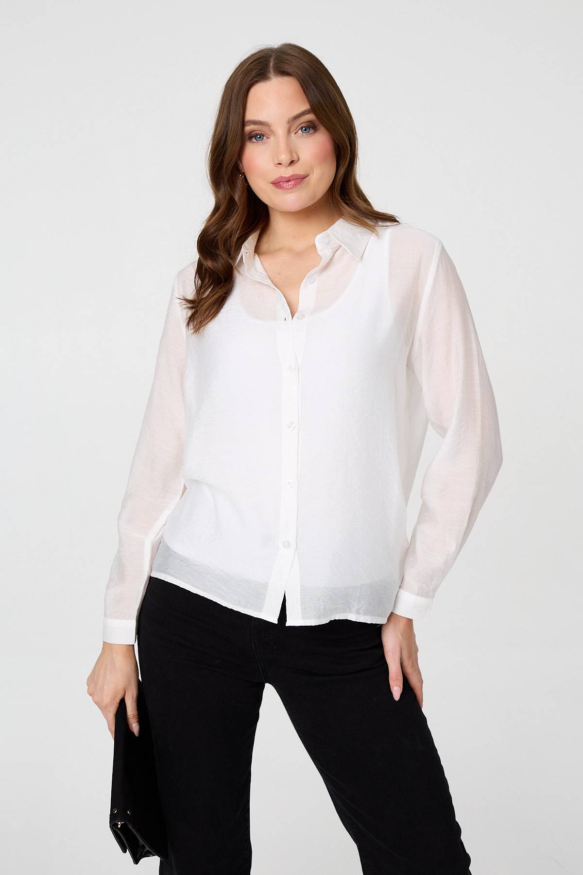 Camisa de Manga Larga con Botones