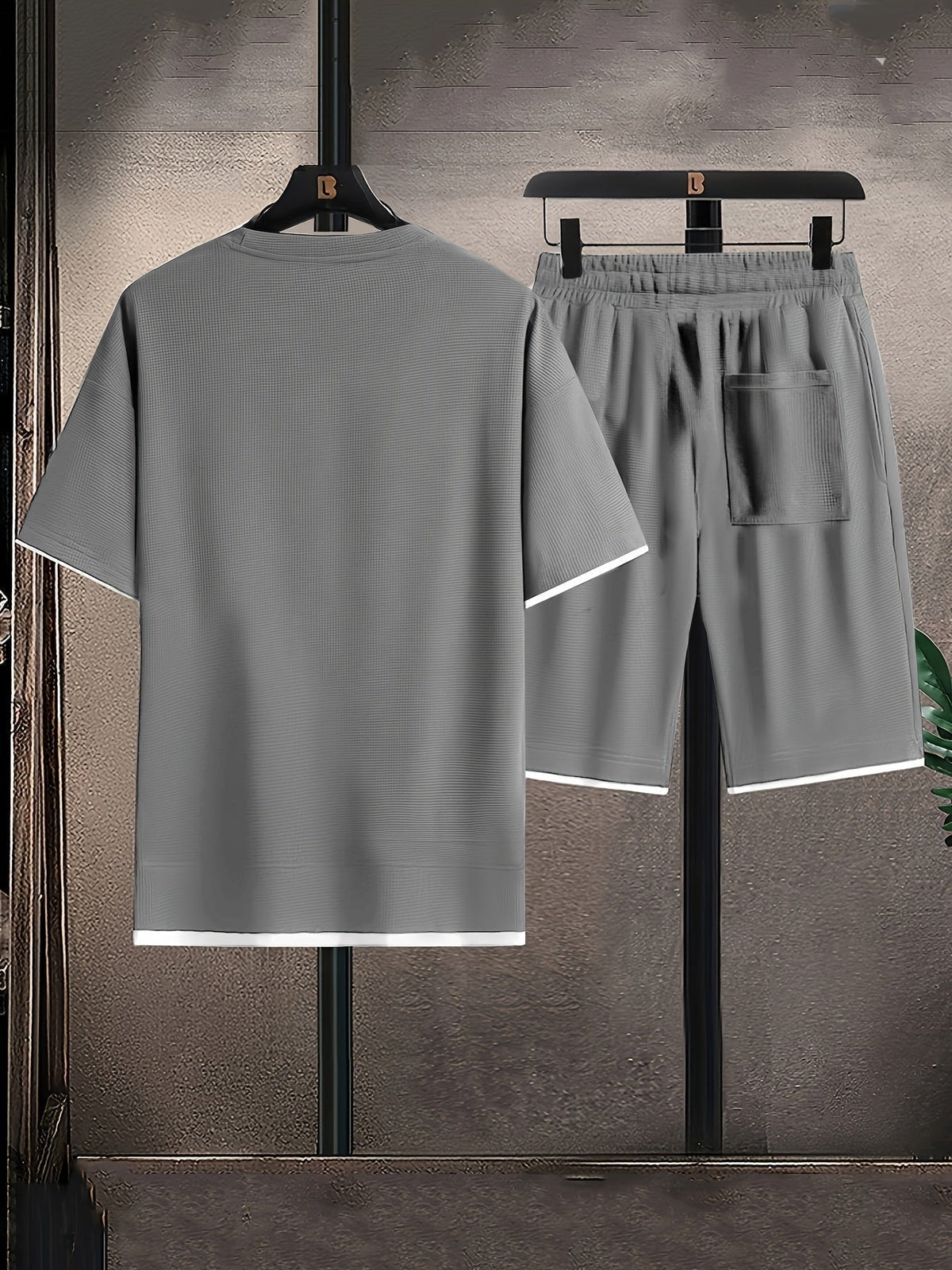 Diego | Conjunto de punto waffle para hombre