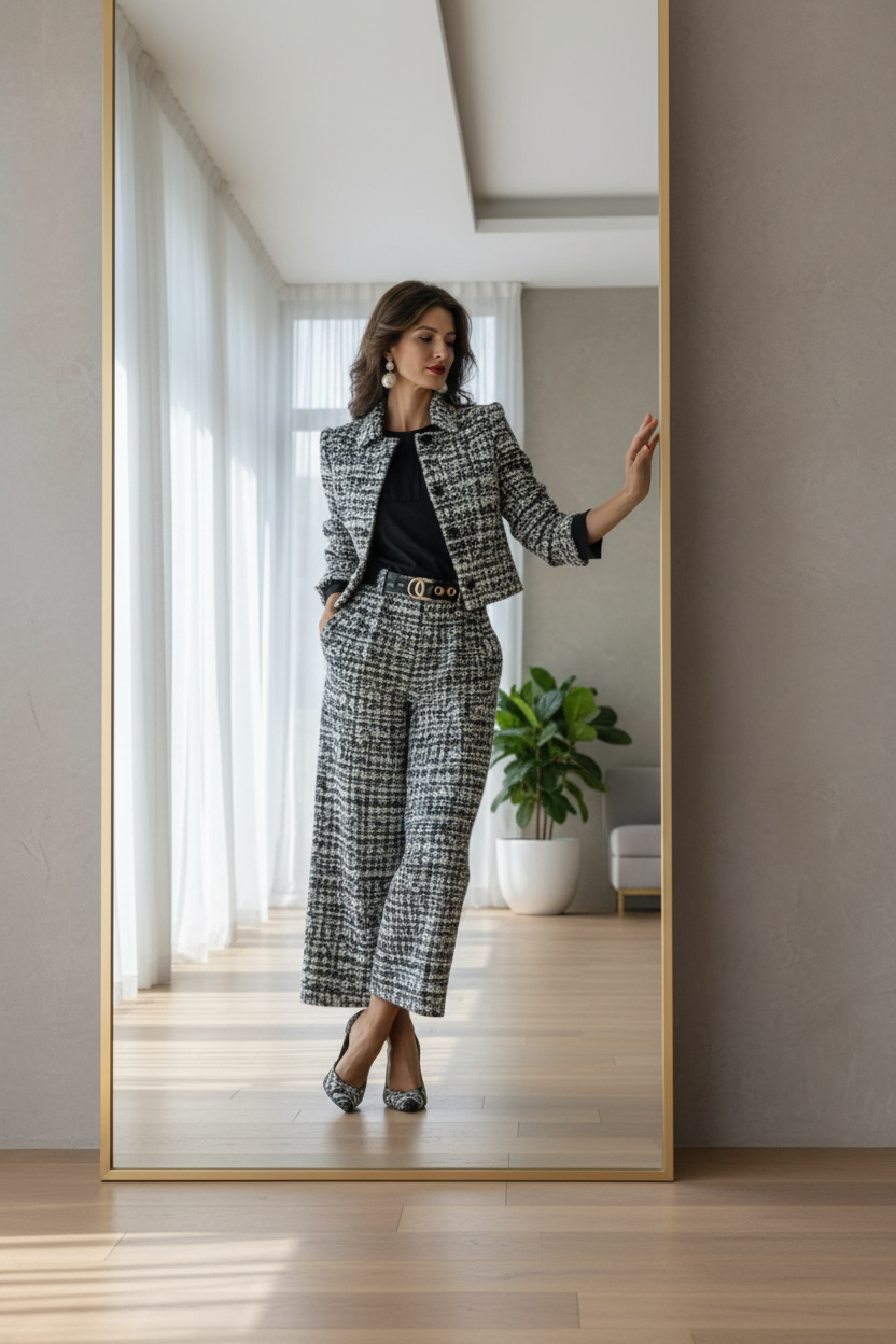 Conjunto| Chaqueta Corta y Pantalón Culotte