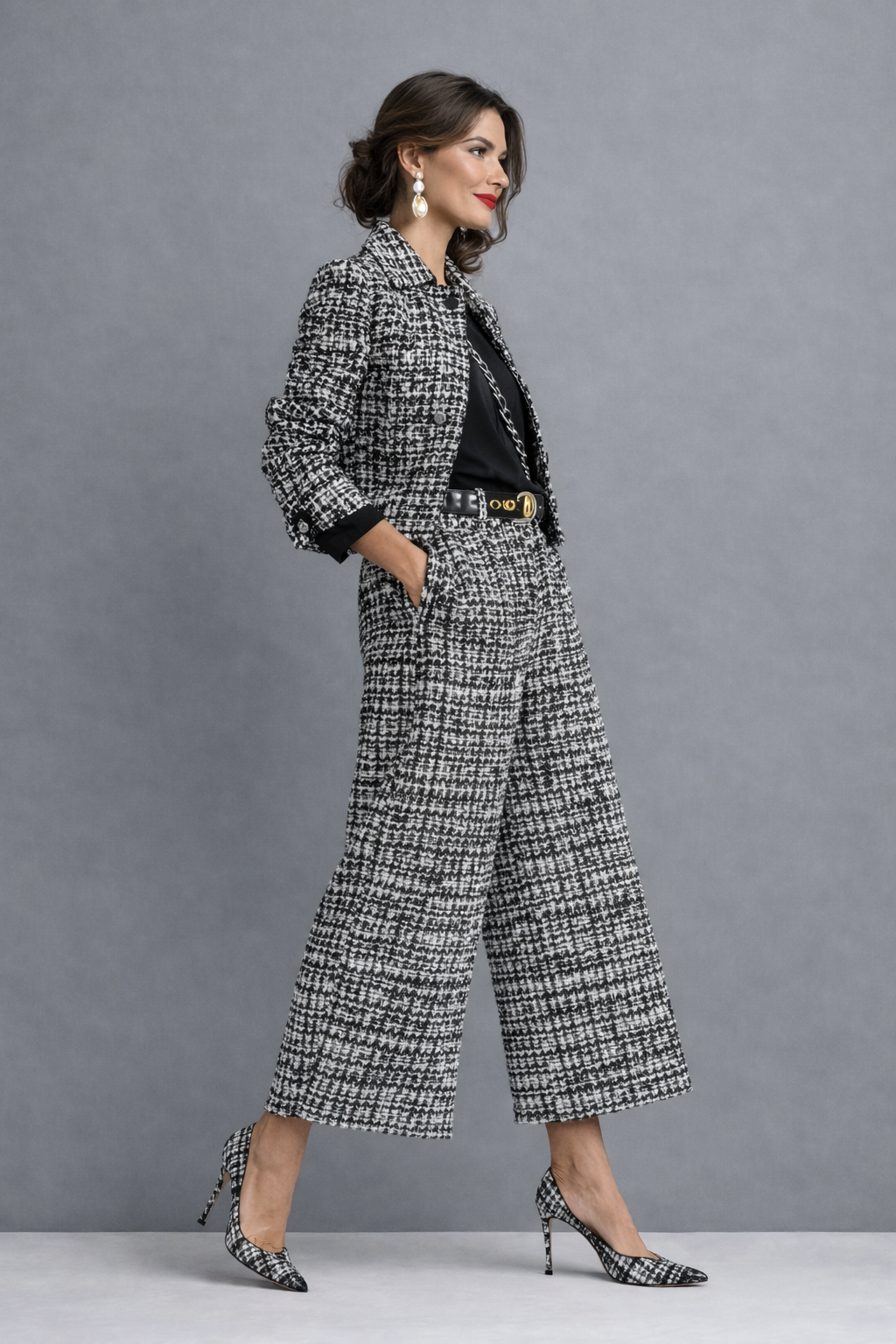 Conjunto| Chaqueta Corta y Pantalón Culotte