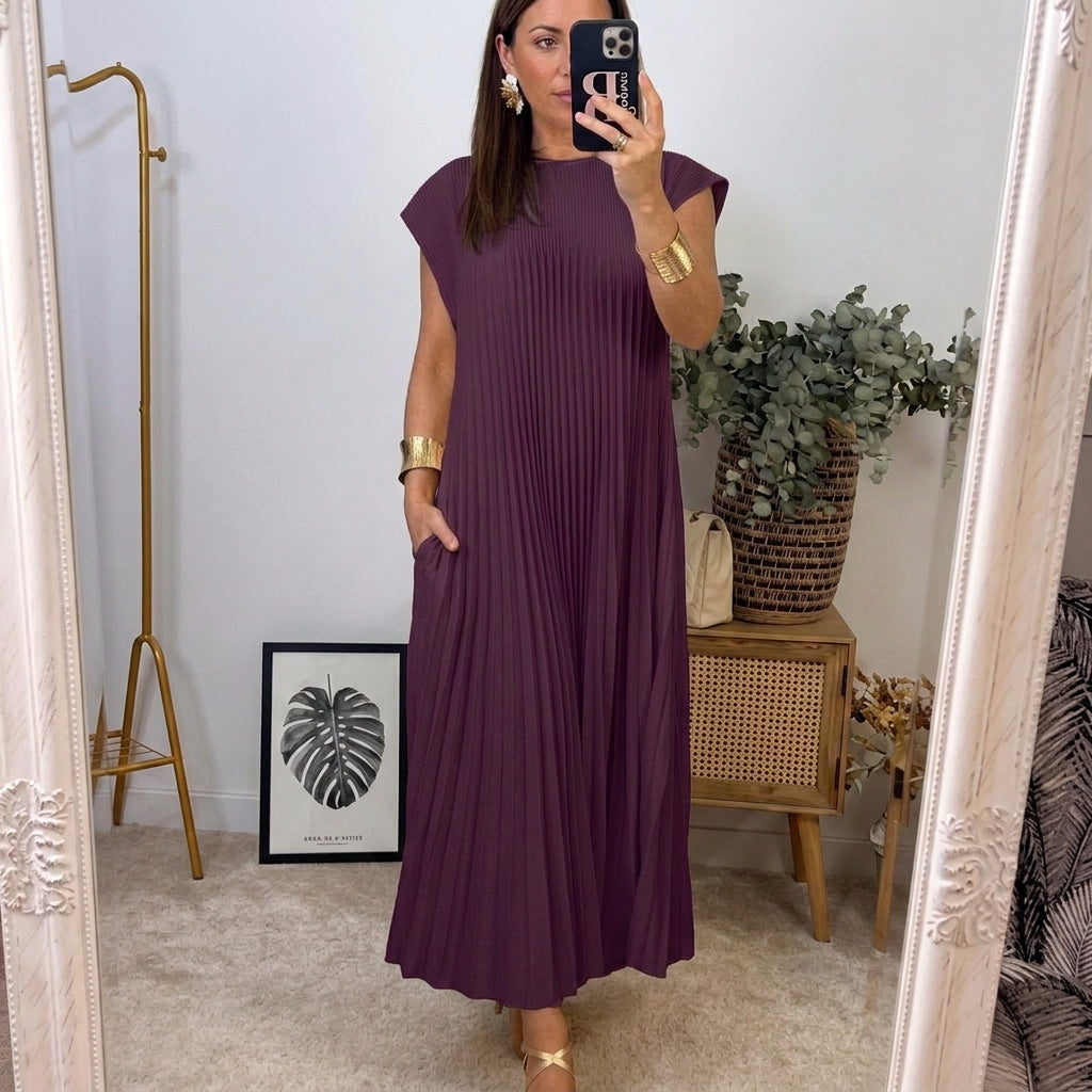 Alicia | Vestido midi de corte relajado