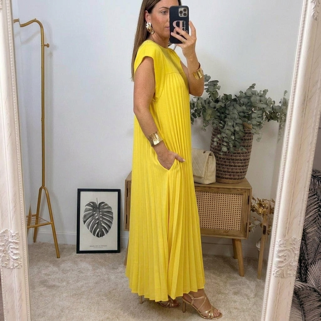 Alicia | Vestido midi de corte relajado