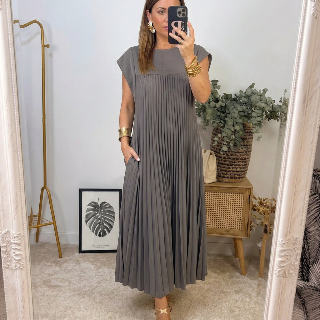Alicia | Vestido midi de corte relajado