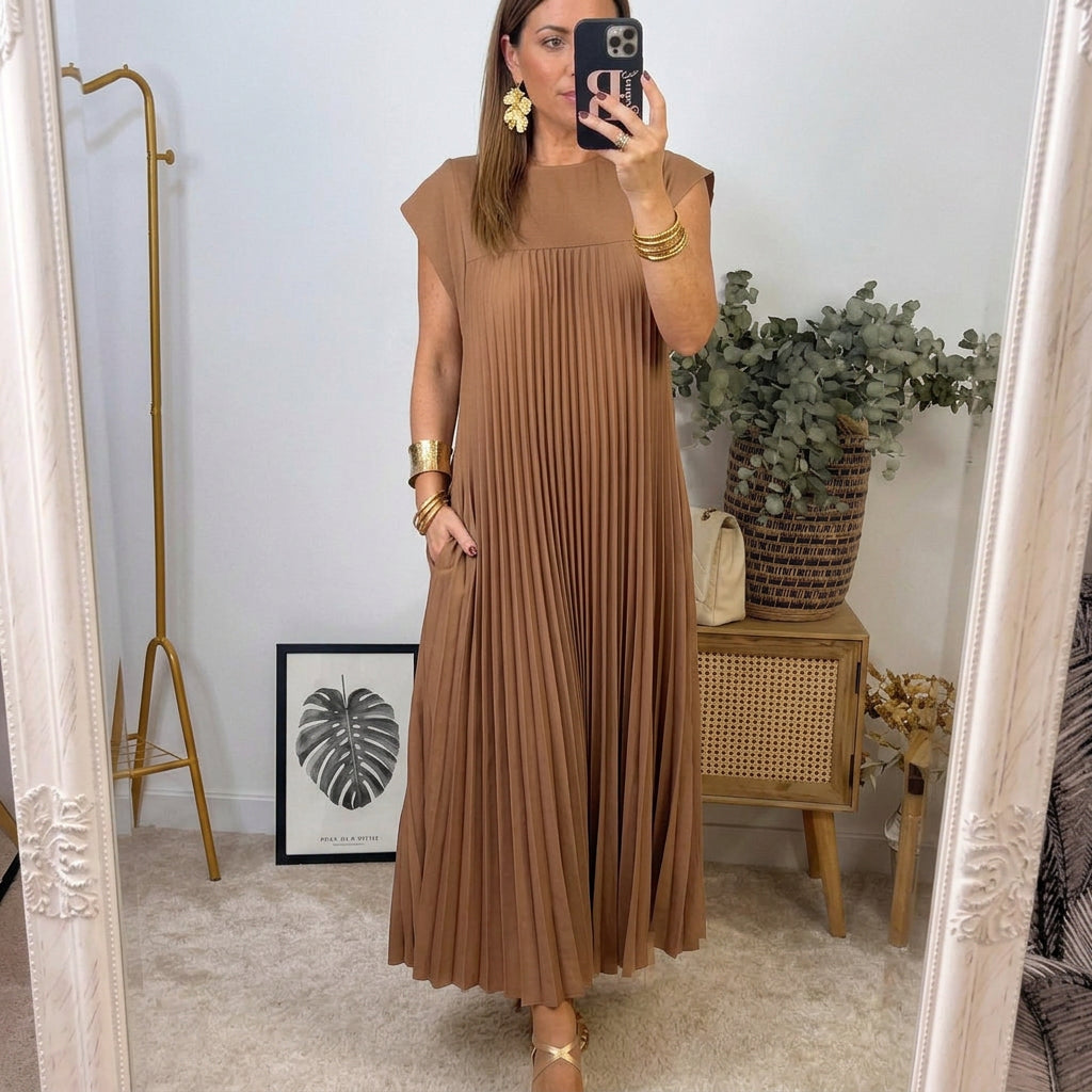 Alicia | Vestido midi de corte relajado