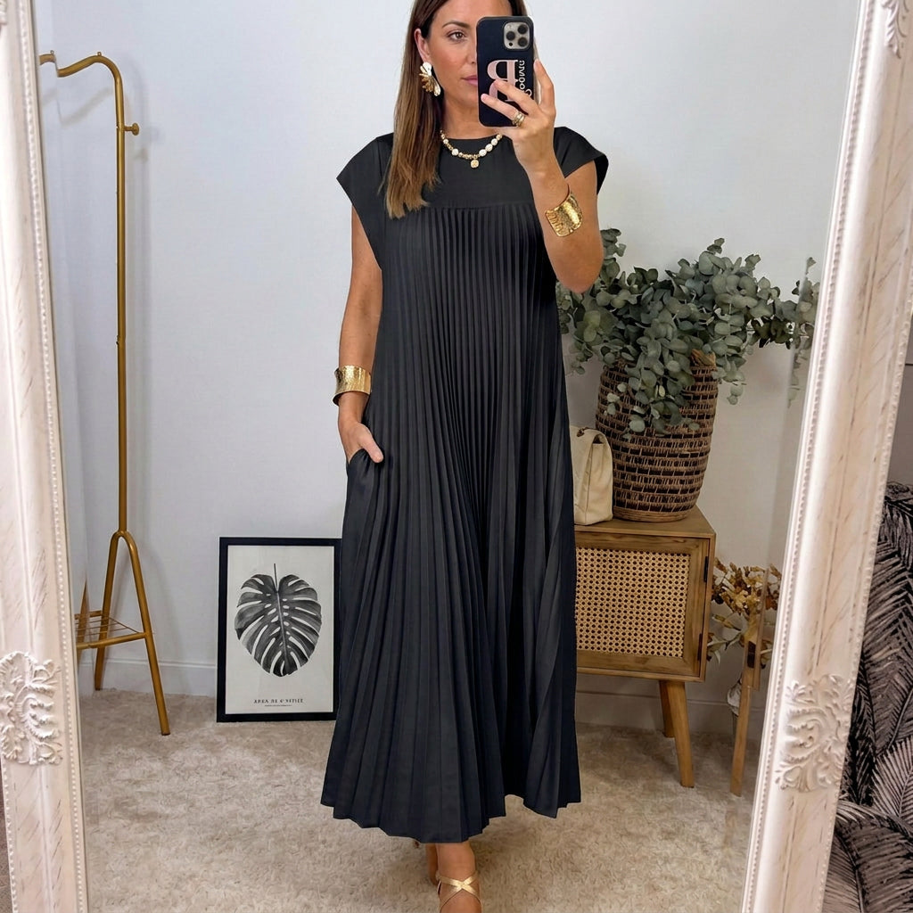 Alicia | Vestido midi de corte relajado