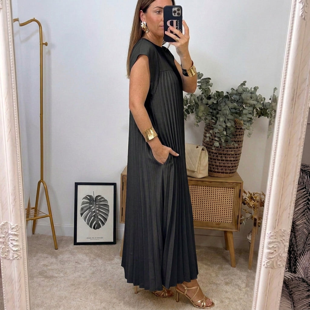 Alicia | Vestido midi de corte relajado